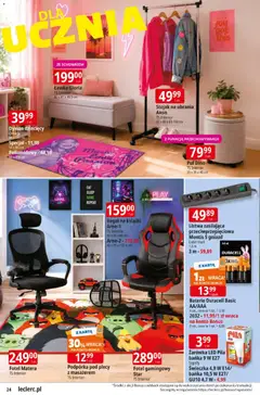 Pogląd oferty "E.Leclerc gazetka" - ważna od 11.08.2026 | Strona: 24 | Produkty: Karta, Regał na książki, Omega, Dywan