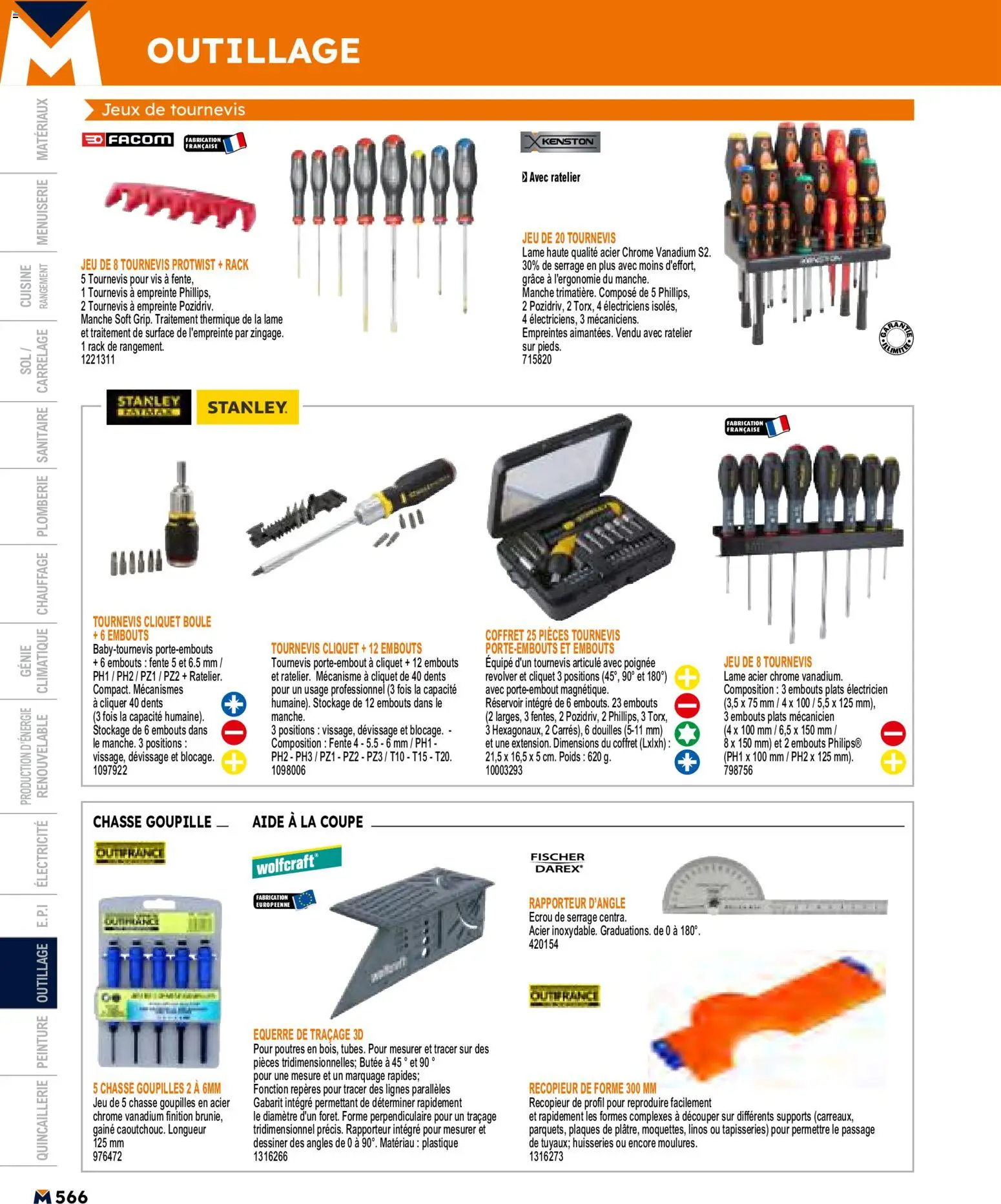 {H1} | Page: 566 | Produits: Tournevis, Poids, Jeux