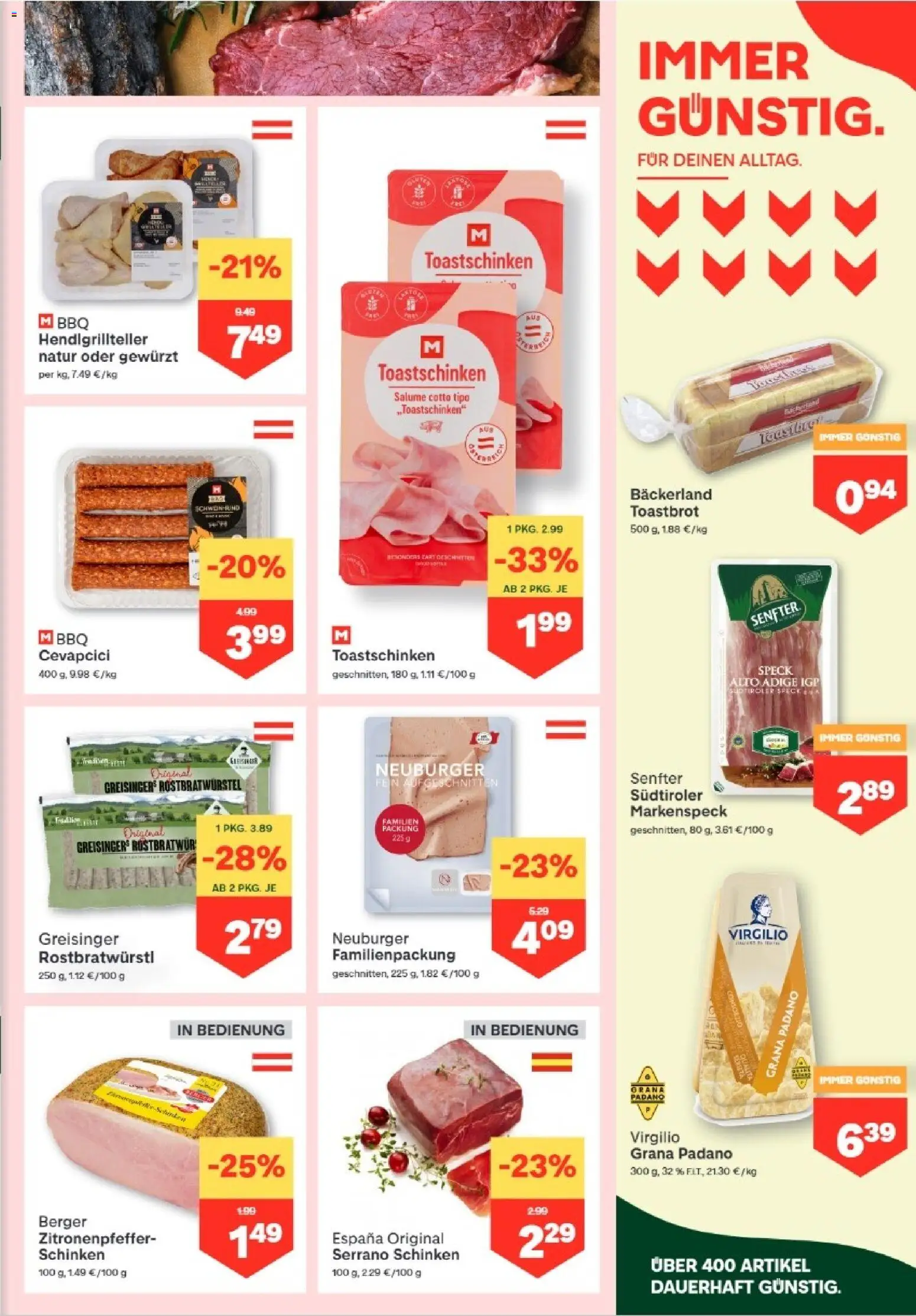 MPREIS Dellach im Drautal gültig ab 23.07.2026 | Seite: 3 | Produkte: Schinken