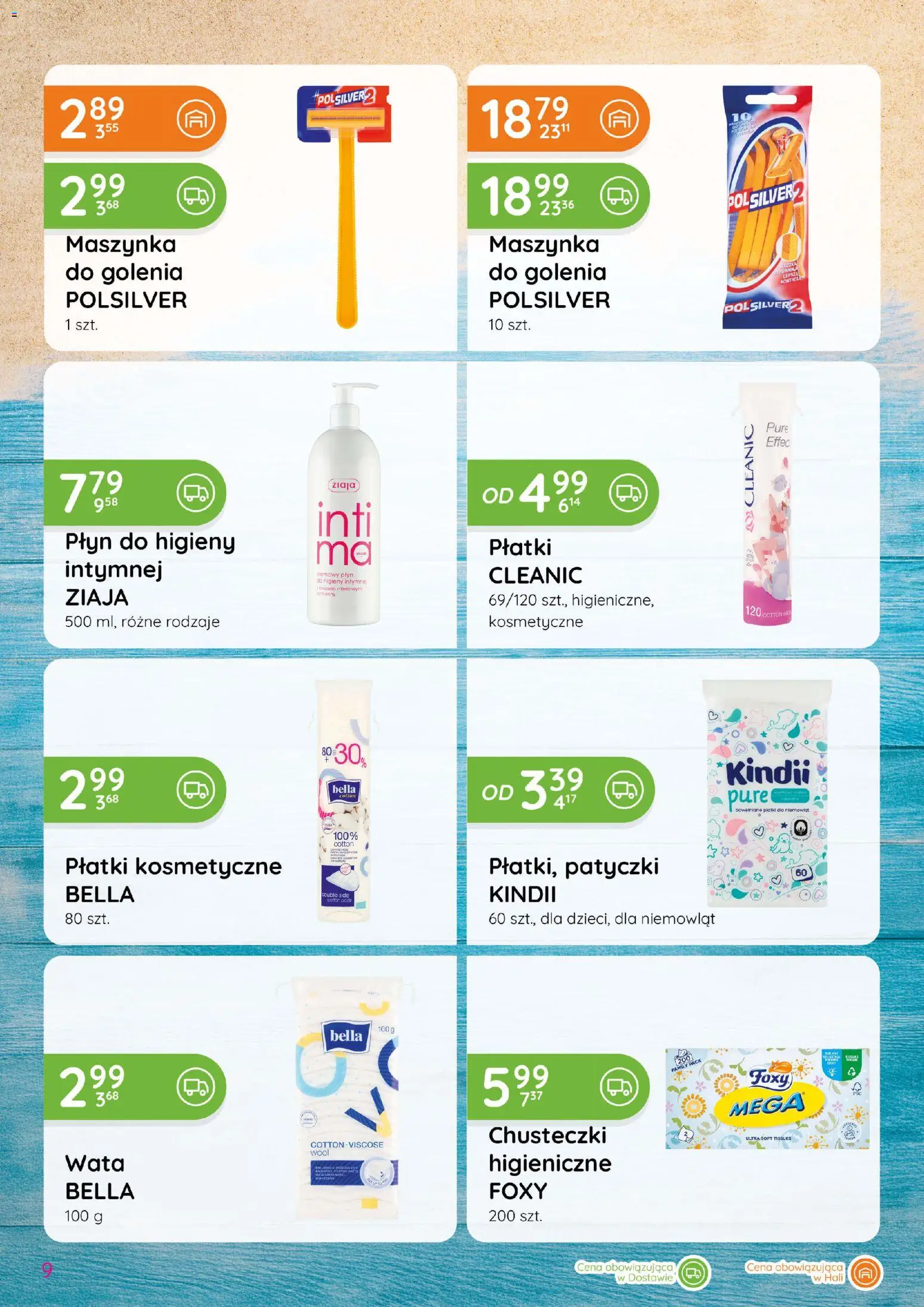 Eurocash gazetka - Katalog Chemiczny od 02.07.2026 | Strona: 9 | Produkty: Maszynka do golenia, Płatki kosmetyczne, Płatki