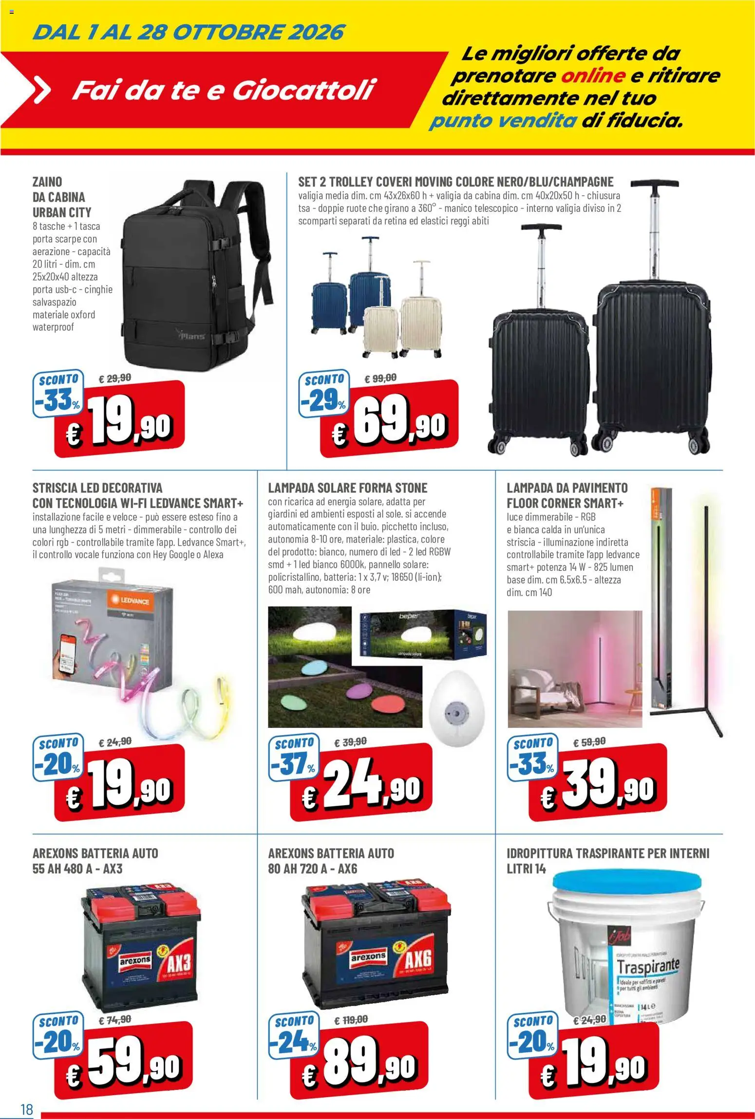 Volantino D Più del 01/10/2026 | Pagina: 18 | Prodotti: Porta, Abiti, Valigia, Tasche
