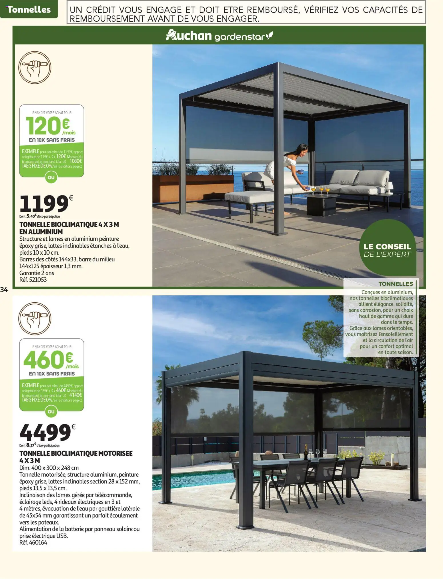 {H1} | Page: 34 | Produits: Gouttière, Tonnelle, Prise, Panneau solaire