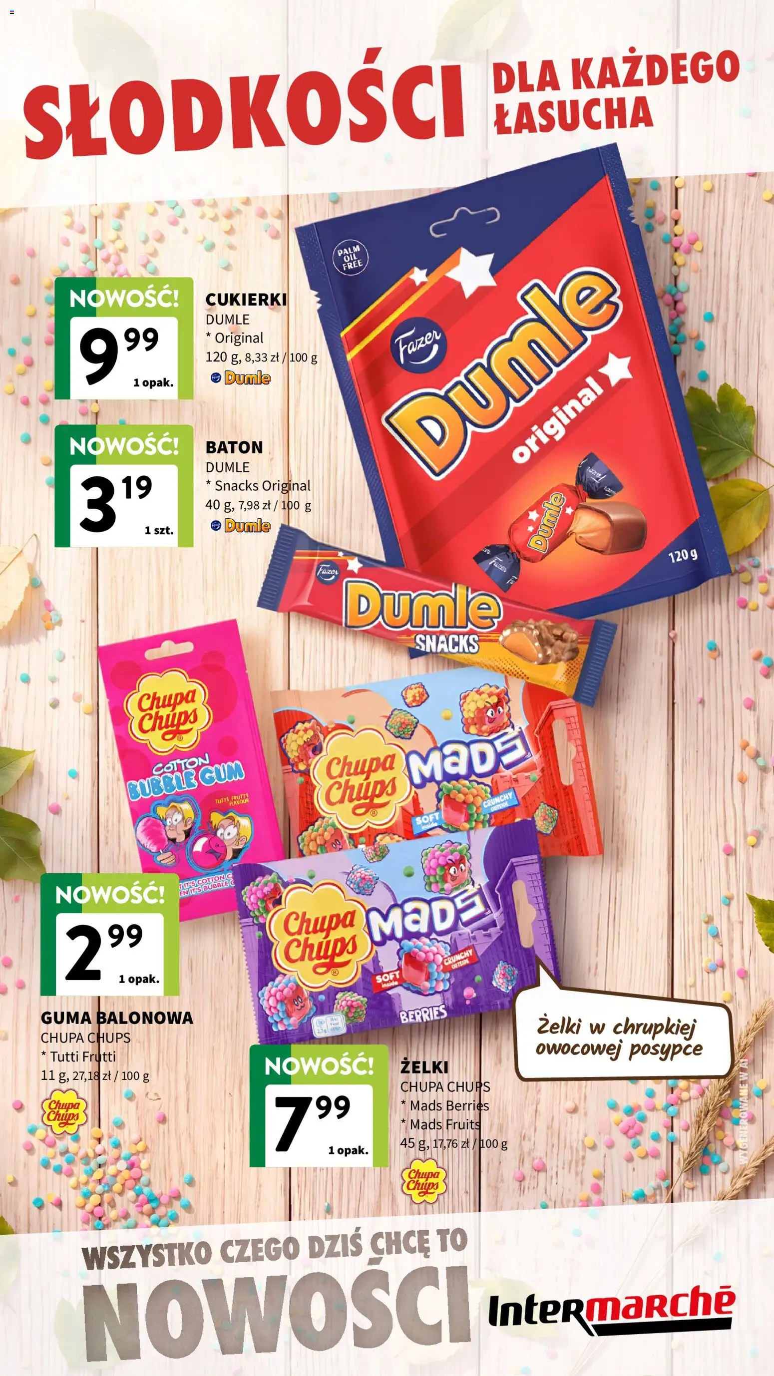Intermarche gazetka - Nowości Wrzesień od 09.09.2026 | Strona: 2 | Produkty: Baton, Żelki, Cukierki