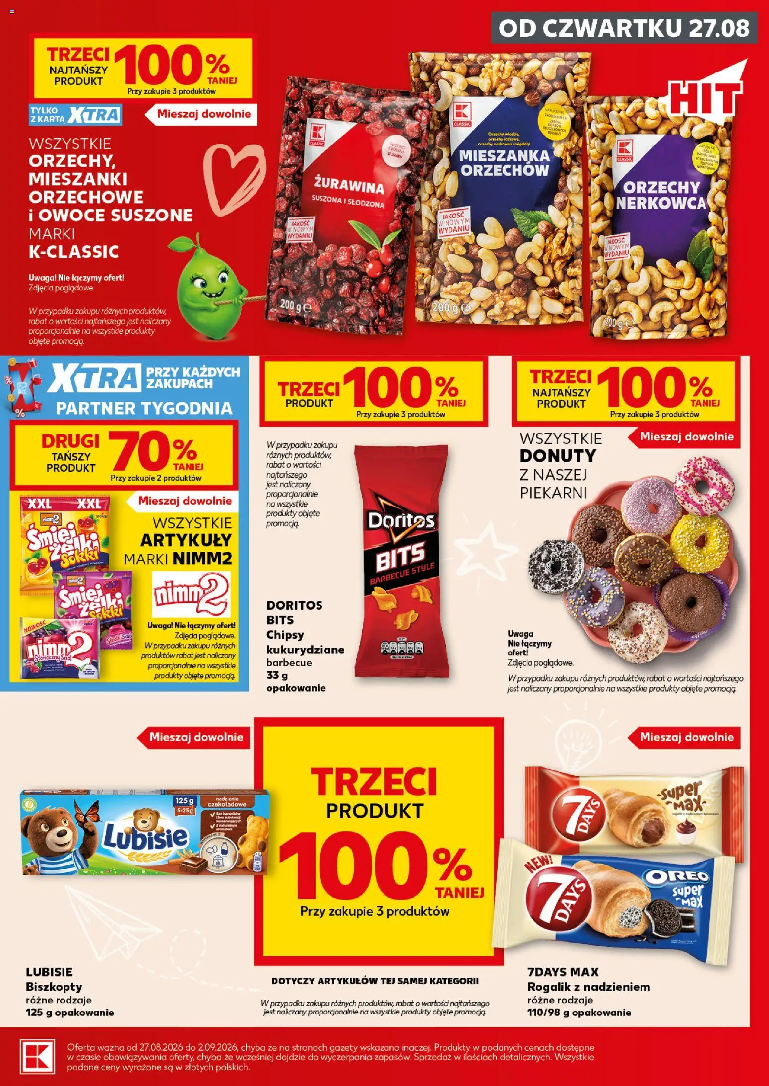 Kaufland Polsko leták - Mocny start od 31.08.2026 | Strana: 15 | Produkty: Doritos, Chipsy, Oreo