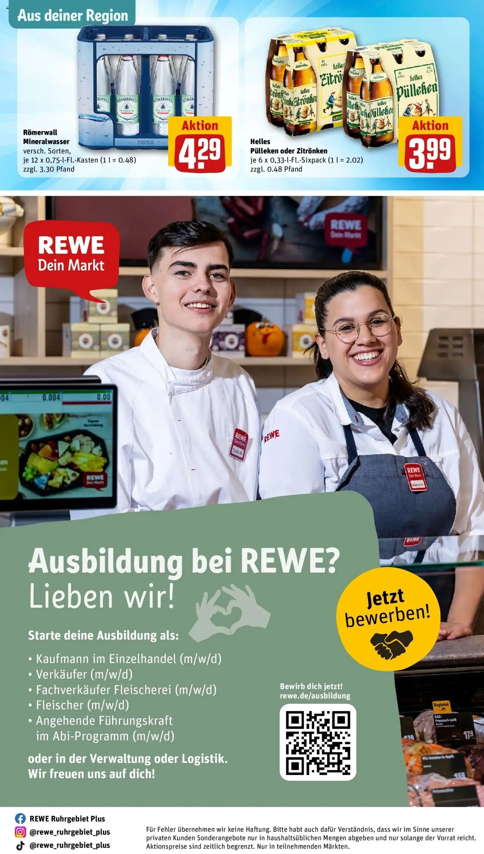 REWE Prospekt ab 26.10.2026 zum Blättern » Angebote | Seite: 31 | Produkte: Mineralwasser