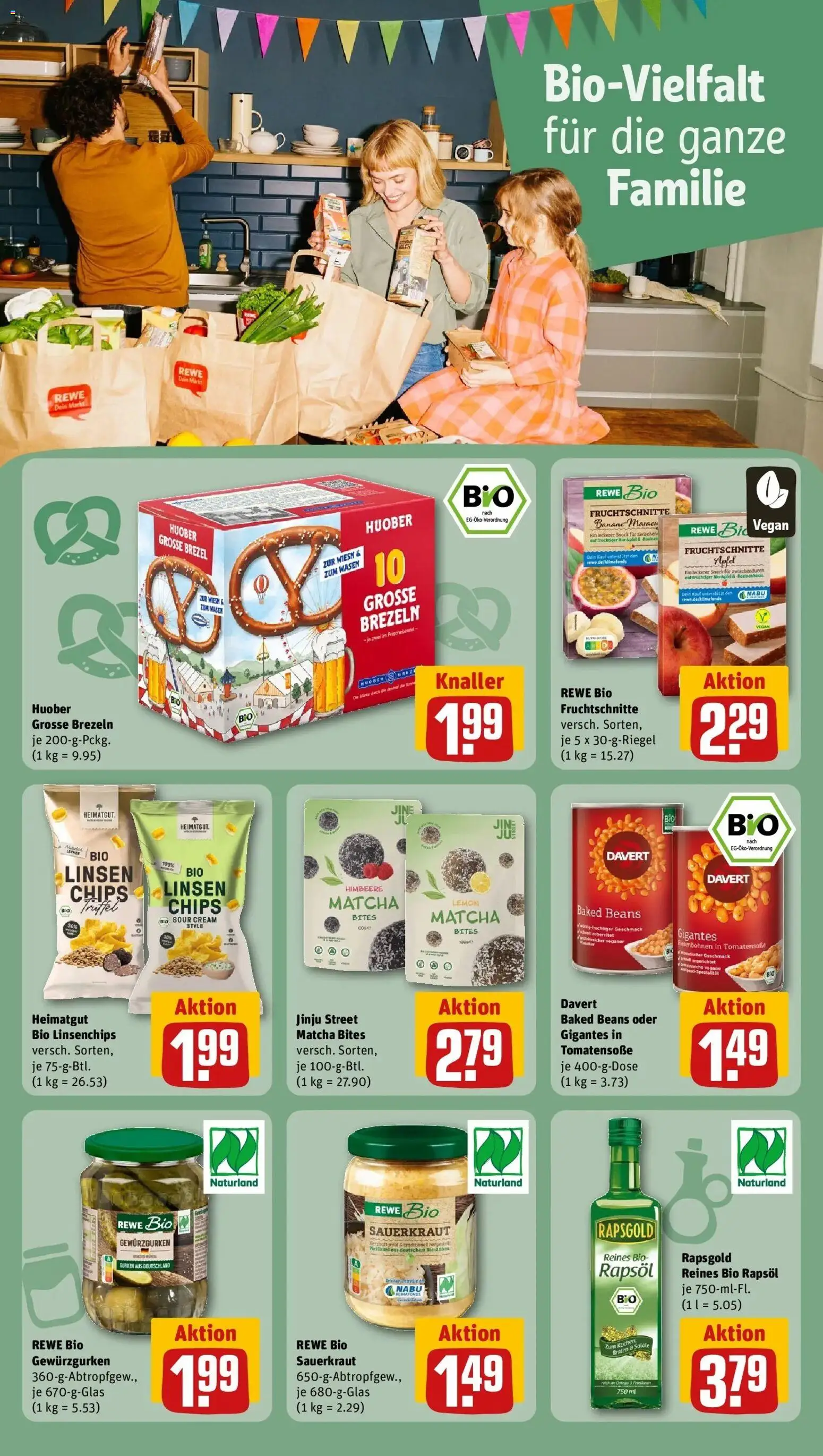 REWE Prospekt ab 14.09.2026 zum Blättern » Angebote | Seite: 20 | Produkte: Rapsöl, Himbeere, Chips, Gurken