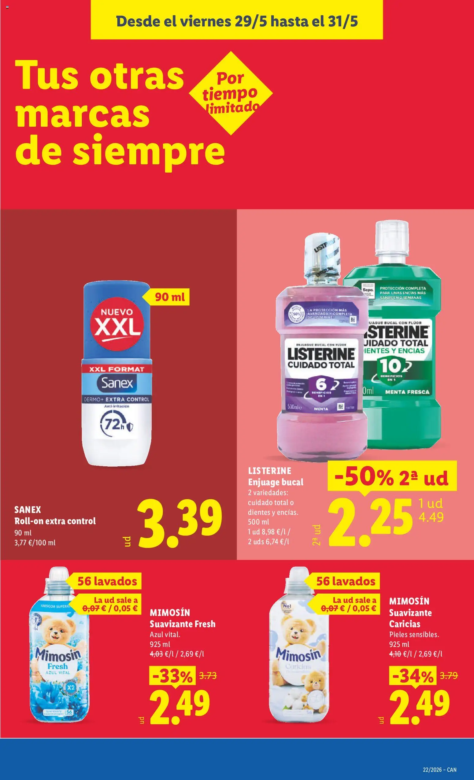Lidl folleto │ válido desde el 18.05.2026 | Página: 39 | Productos: Enjuague bucal, Suavizante
