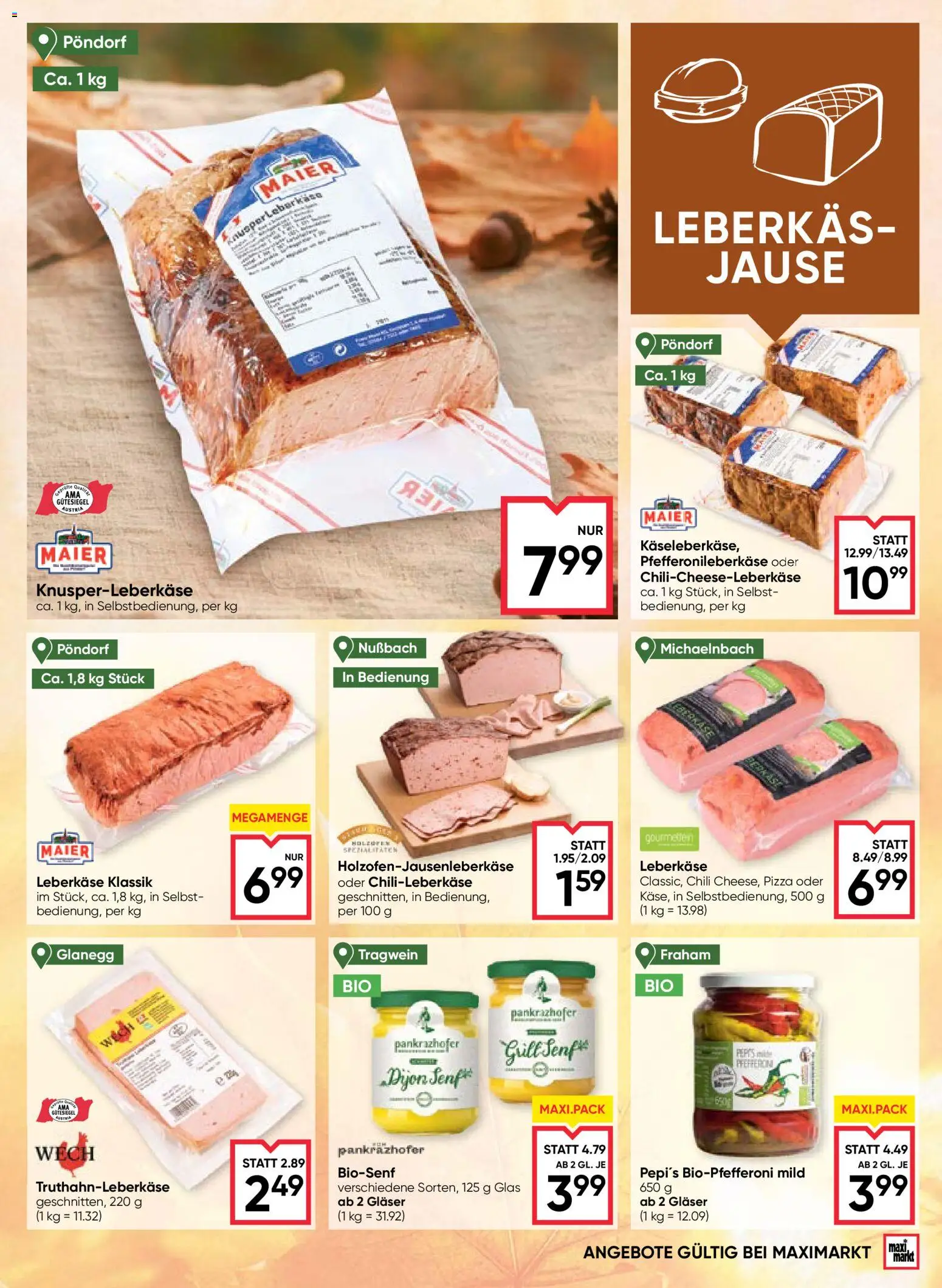 Maximarkt Flugblatt gültig ab 01.10.2026 | Seite: 3 | Produkte: Chili, Pizza