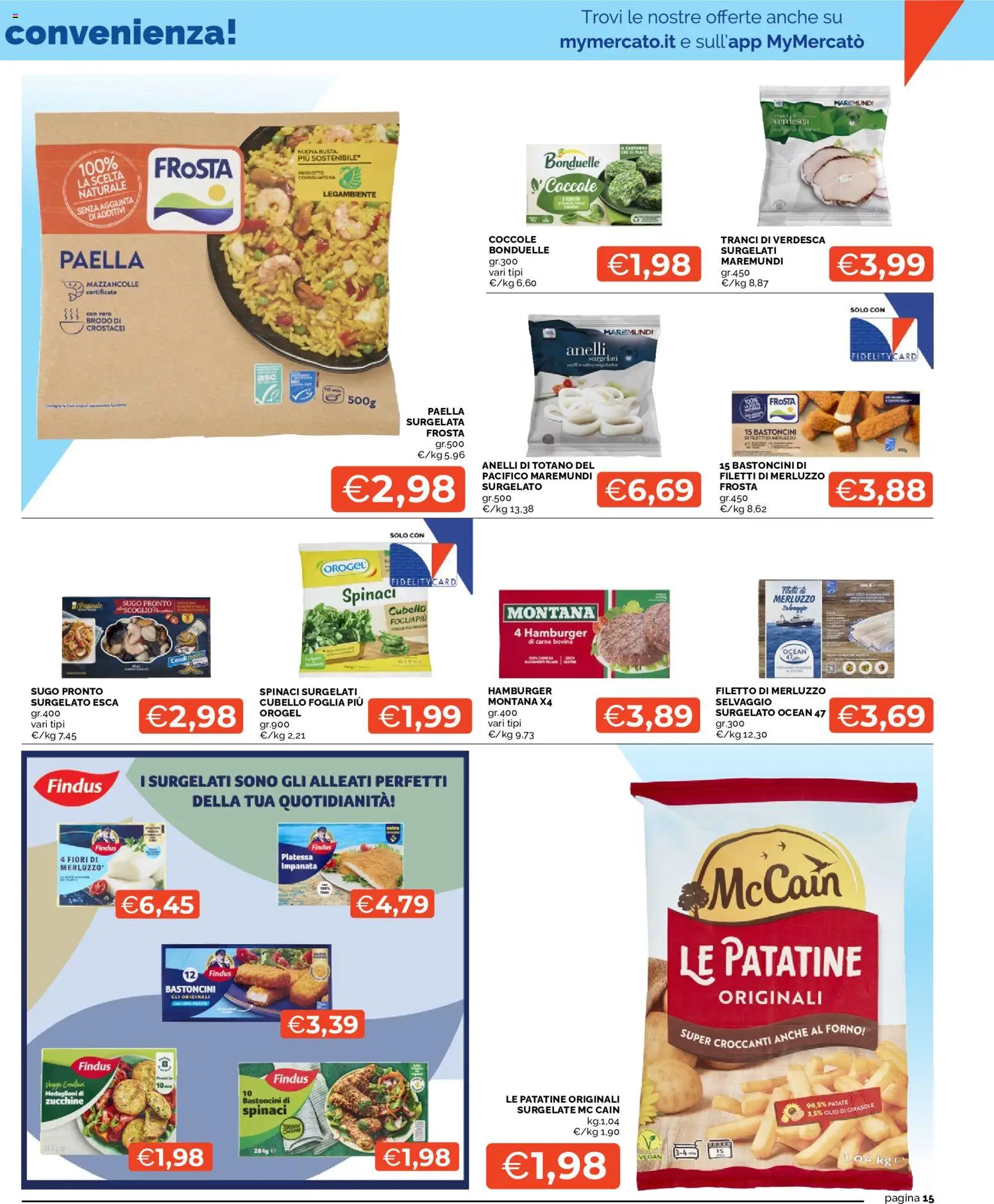 Volantino Mercatò del 01/10/2026 | Pagina: 15 | Prodotti: Brodo, Patatine, Olio, Sugo