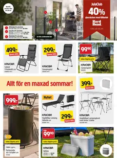 Jula erbjudanden - Förhandsvisning av reklamblad från butik Jula aktuell från 09/07/2026 | Sida: 2 | Produkter: Solsäng, Solstol, Campingstol, Campingbord