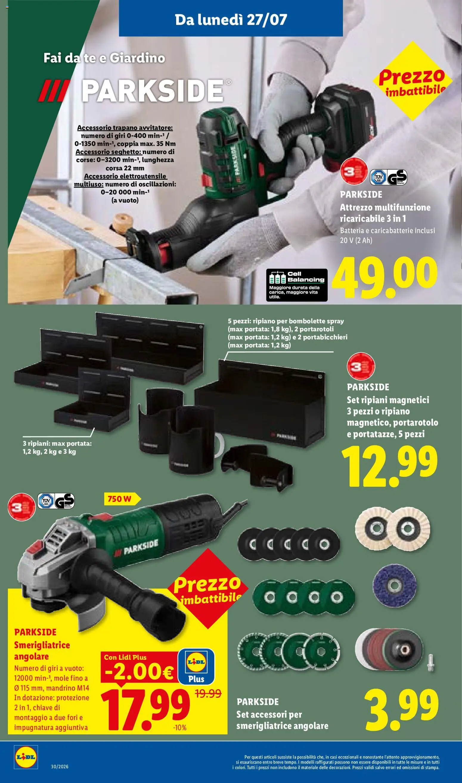Volantino Lidl del 23/07/2026 | Pagina: 36 | Prodotti: Tè, Cocco, Batteria, Portarotolo