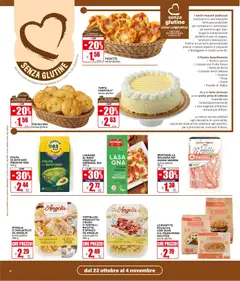 Anteprima del volantino Il Gigante volantino Diamo colore a nostro benessere valido a partire dal 22/10/2026 | Pagina: 4 | Prodotti: Focaccia, Panna, Olive, Prosciutto