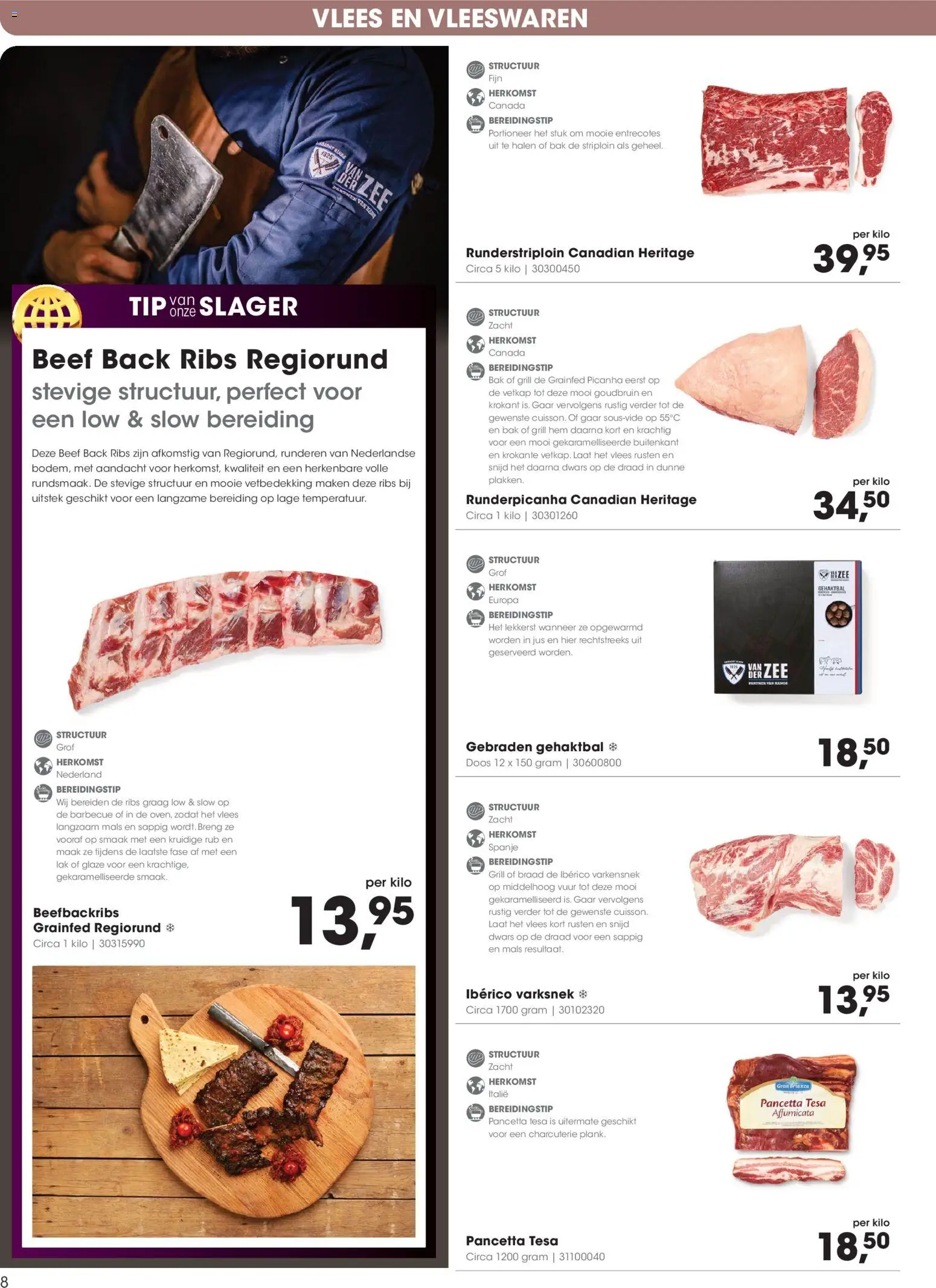 {H1} | Pagina: 8 | Producten: Vlees, Vleeswaren, Grill, Draad