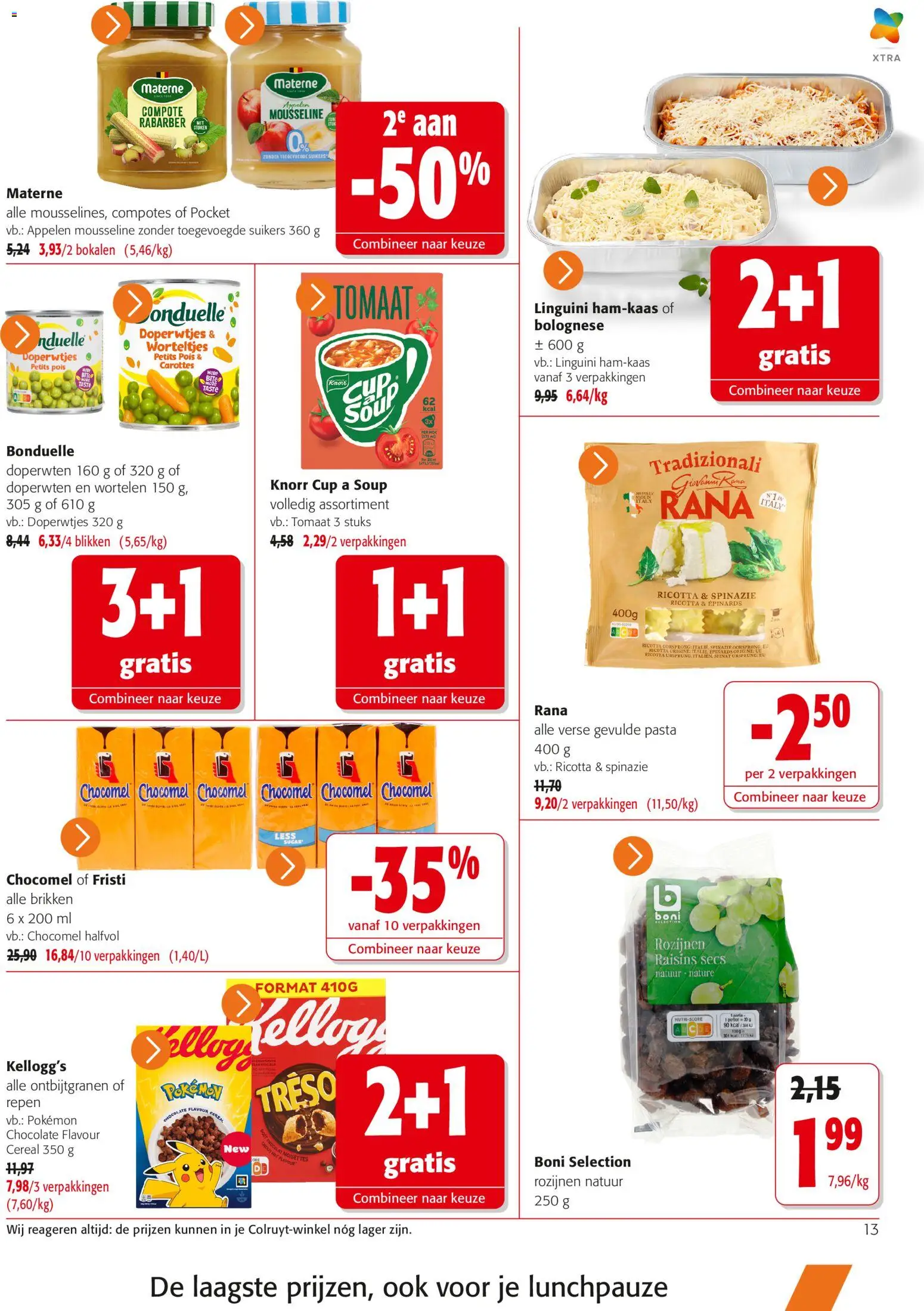 {H1} | Pagina: 13 | Producten: Ricotta, Spinazie, Tomaat, Wortelen