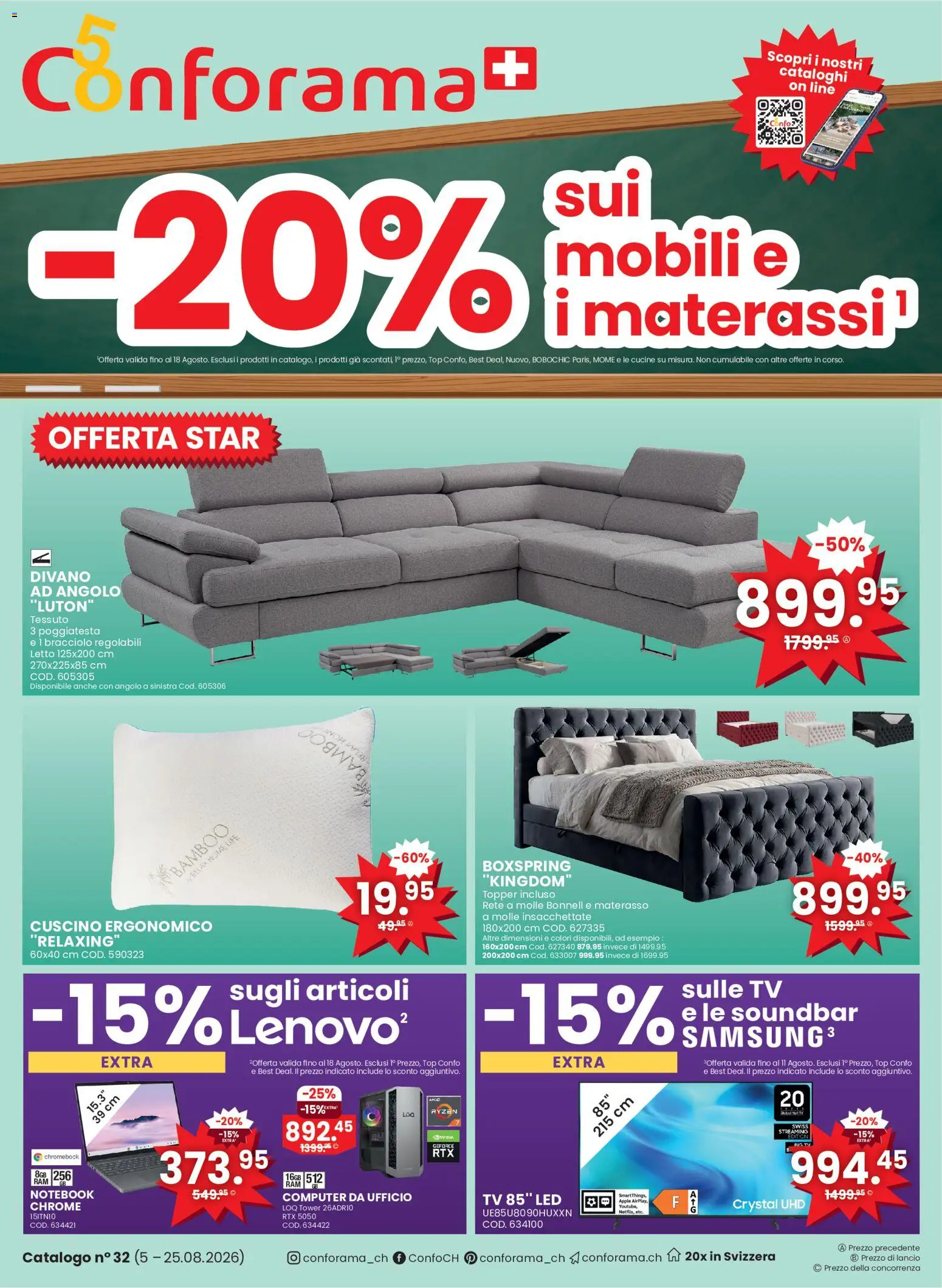 Conforama aktionen IT – gültig ab 05.08.2026 | Seite: 1