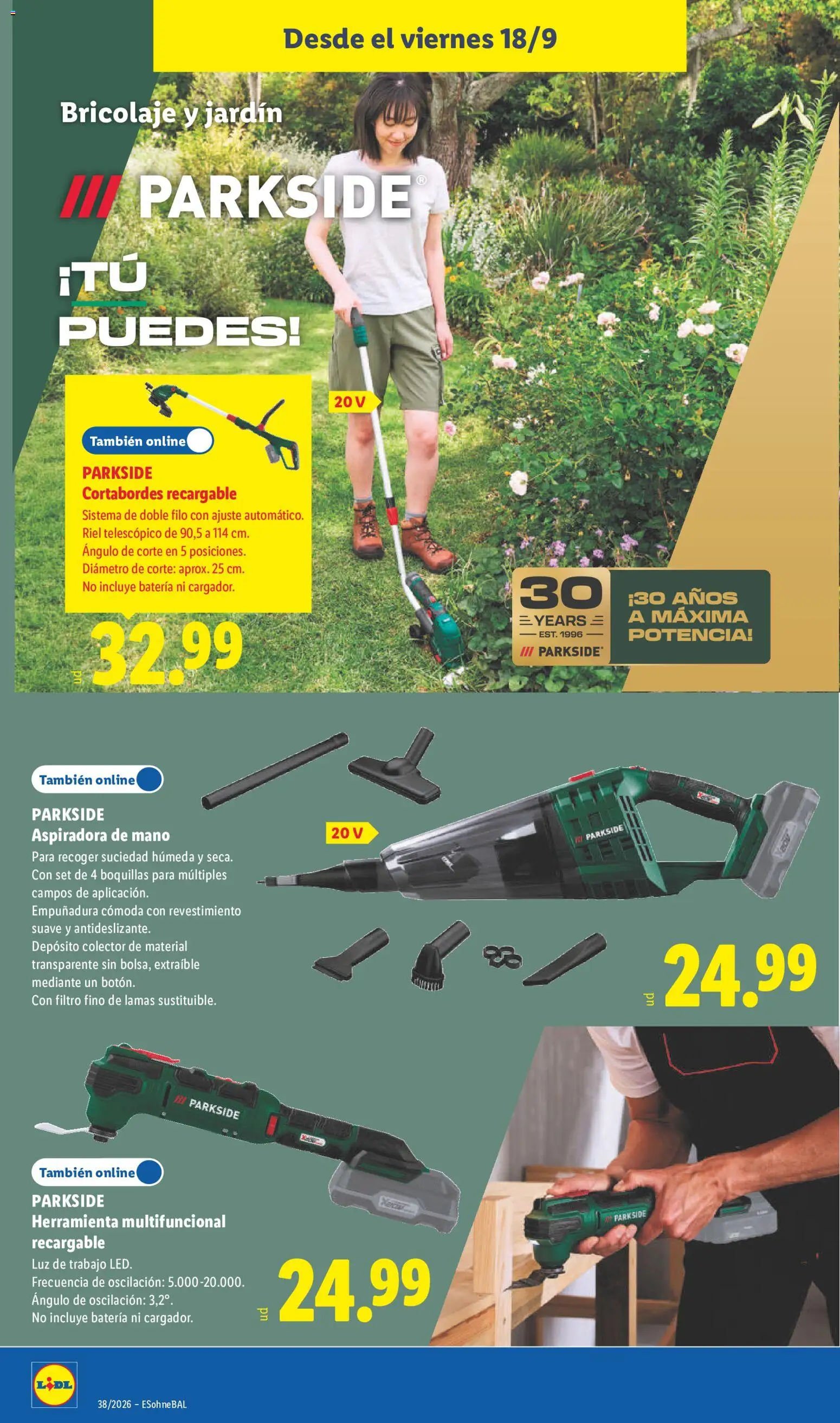 Lidl folleto de bazar │ válido desde el 14/09/2026 | Página: 18
