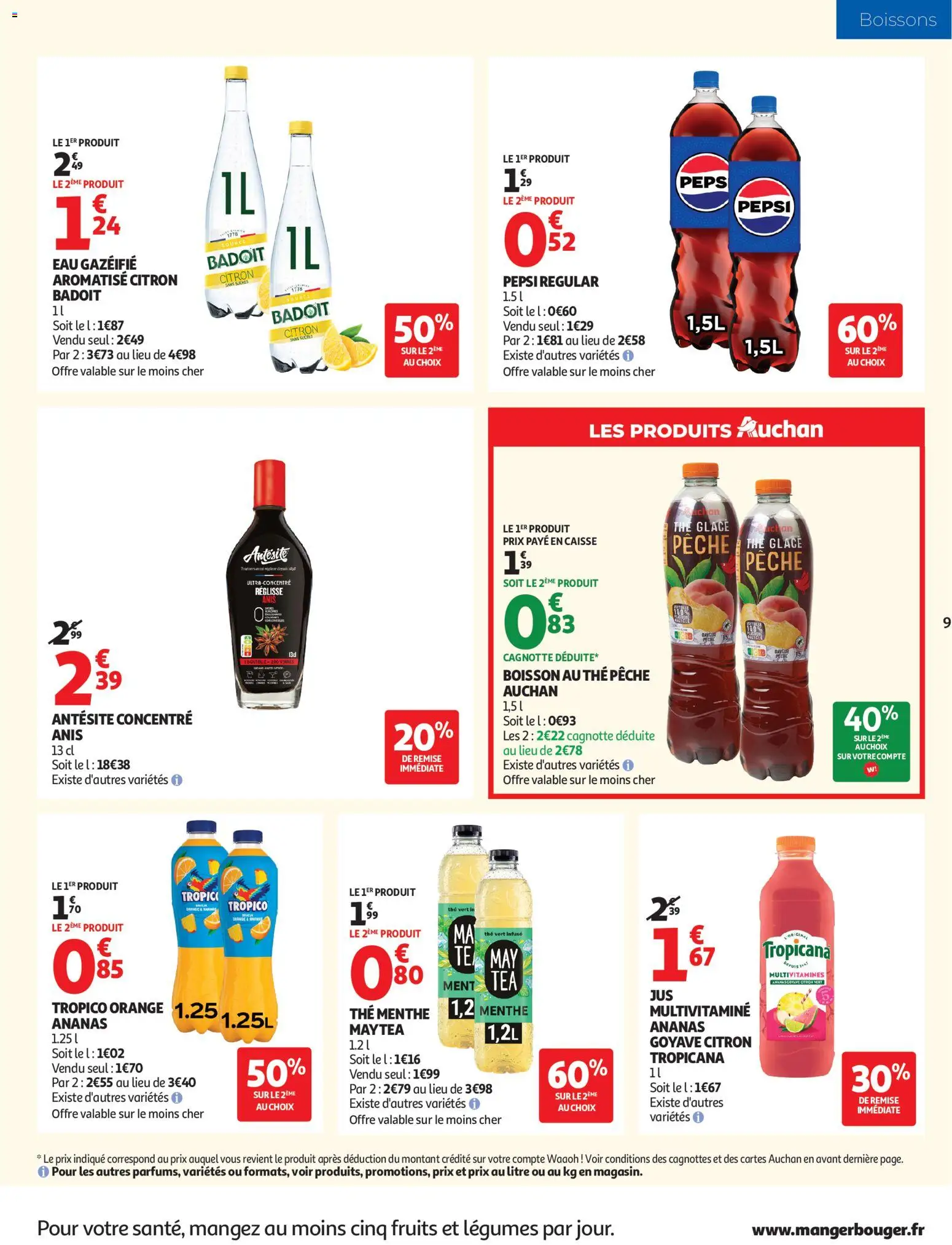 {H1} | Pagina: 9 | Producten: Pepsi, Ananas, Tropicana