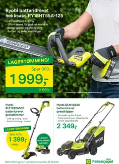 Forhåndsvisning av Felleskjøpet kundeavis gyldig fra 03/08/2026 | Side: 3 | Produkter: Kutter, Суміш дитяча, Gressklipper, Télécommande