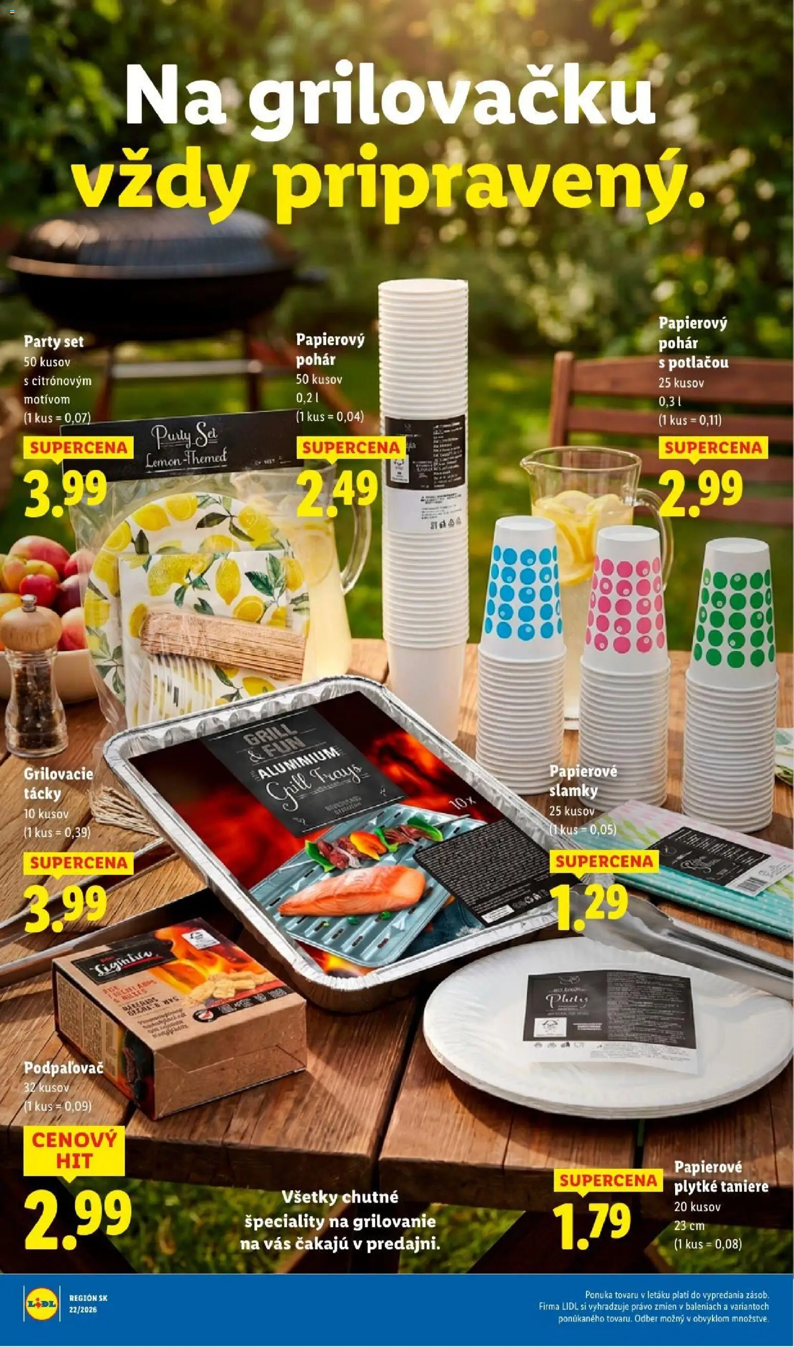 Nové Lidl akcie – leták je platný od 03.08.2026 | Strana: 73 | Produkty: Taniere