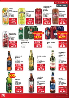 Náhled letáku BIRELL, Nealkoholické pivo světlé/řezané 0,5 l vratná láhev od 09.09.2026 | Strana: 33
