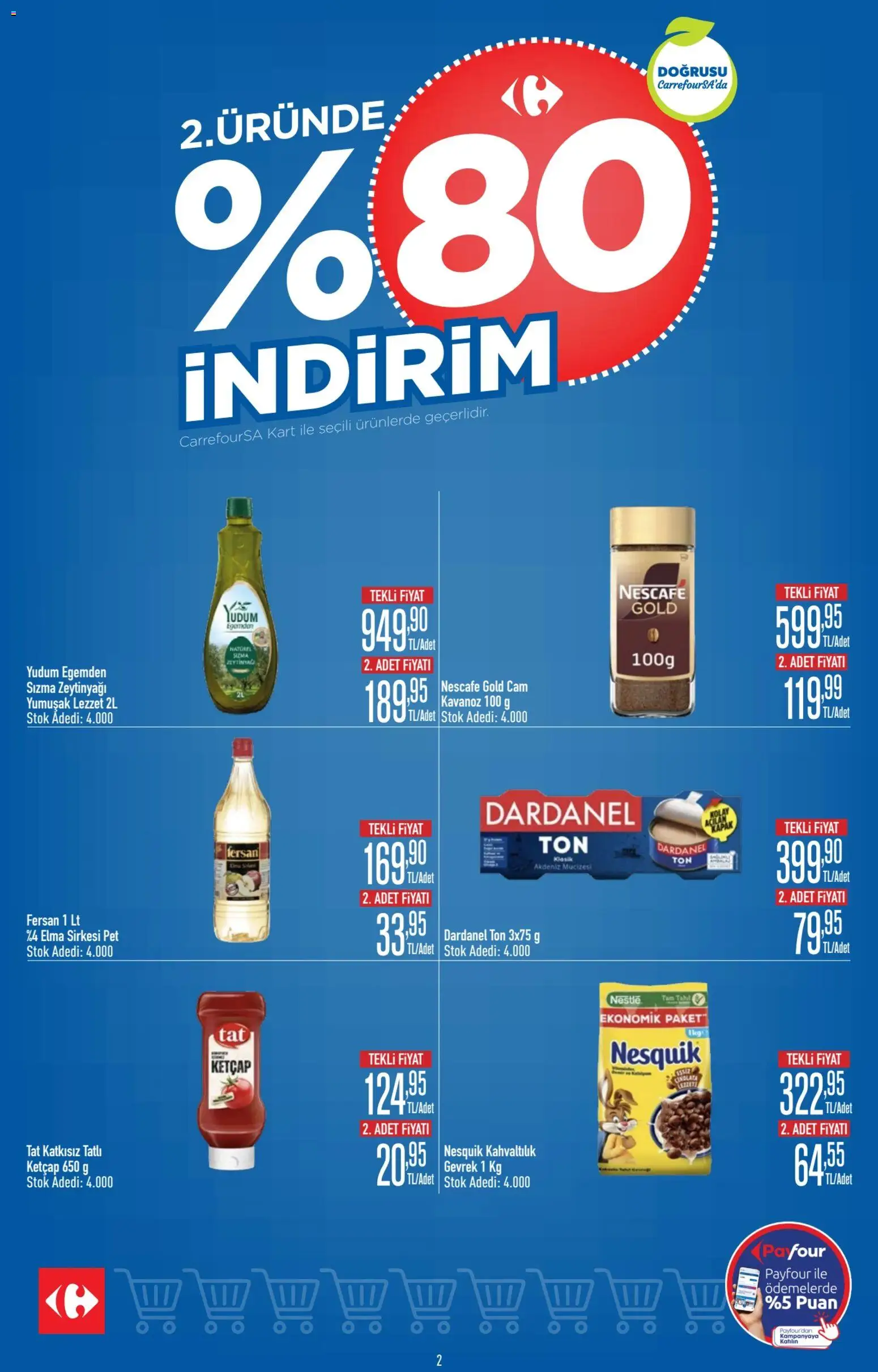 CarrefourSA Katalog - 06 Ağustos 2026 tarihinden itibaren geçerlidir | Sayfa: 2 | Ürünler: Sızma zeytinyağı, Gevrek, Elma, Zeytinyağı