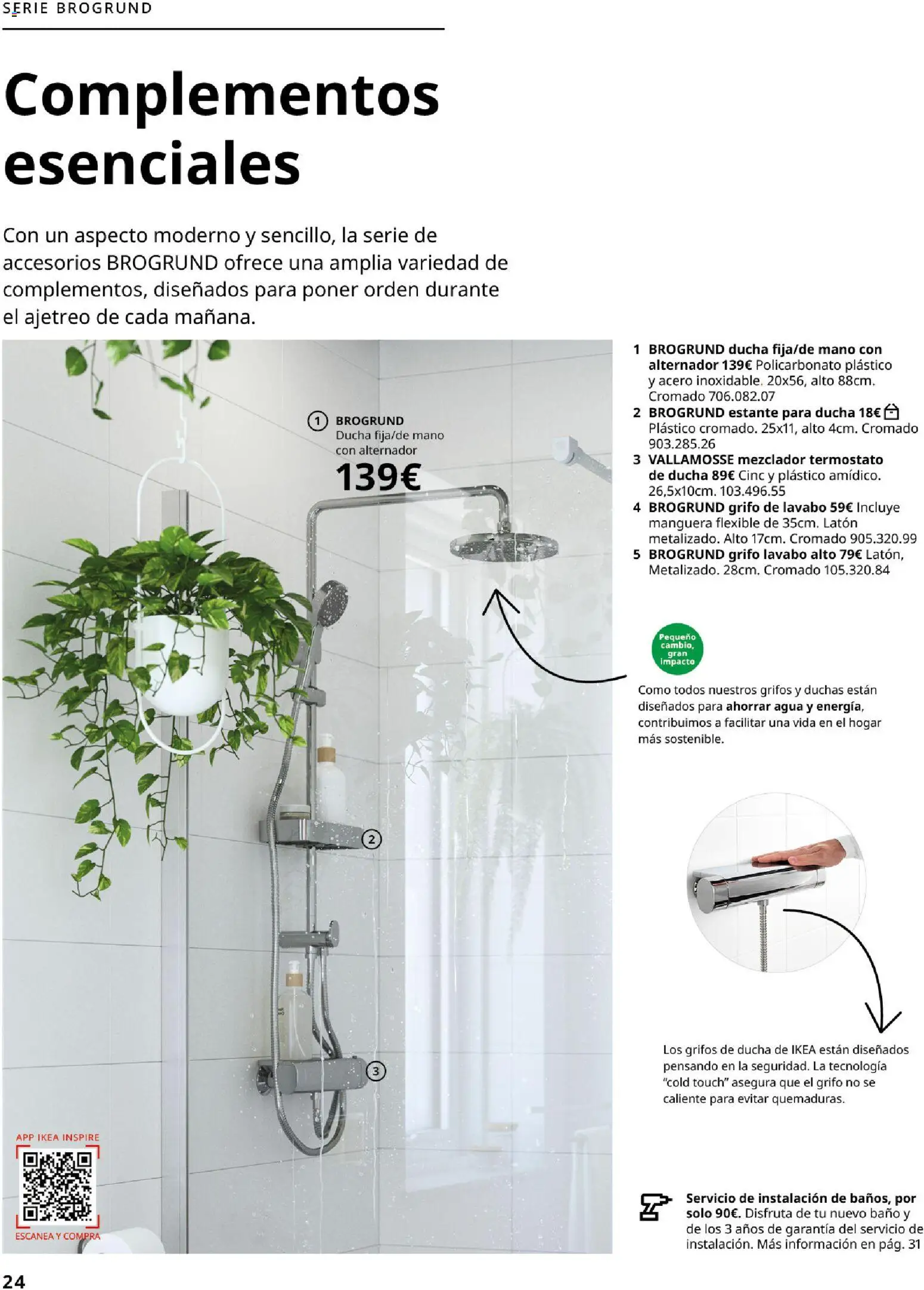 Catálogo IKEA Baňos │ válido desde el 01.02.2026 | Página: 24 | Productos: Manguera, Estante, Lavabo, Baño