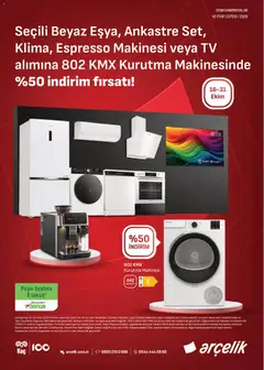 16 Ekim 2026 tarihinden itibaren geçerli olan Arçelik kataloğu önizlemesi