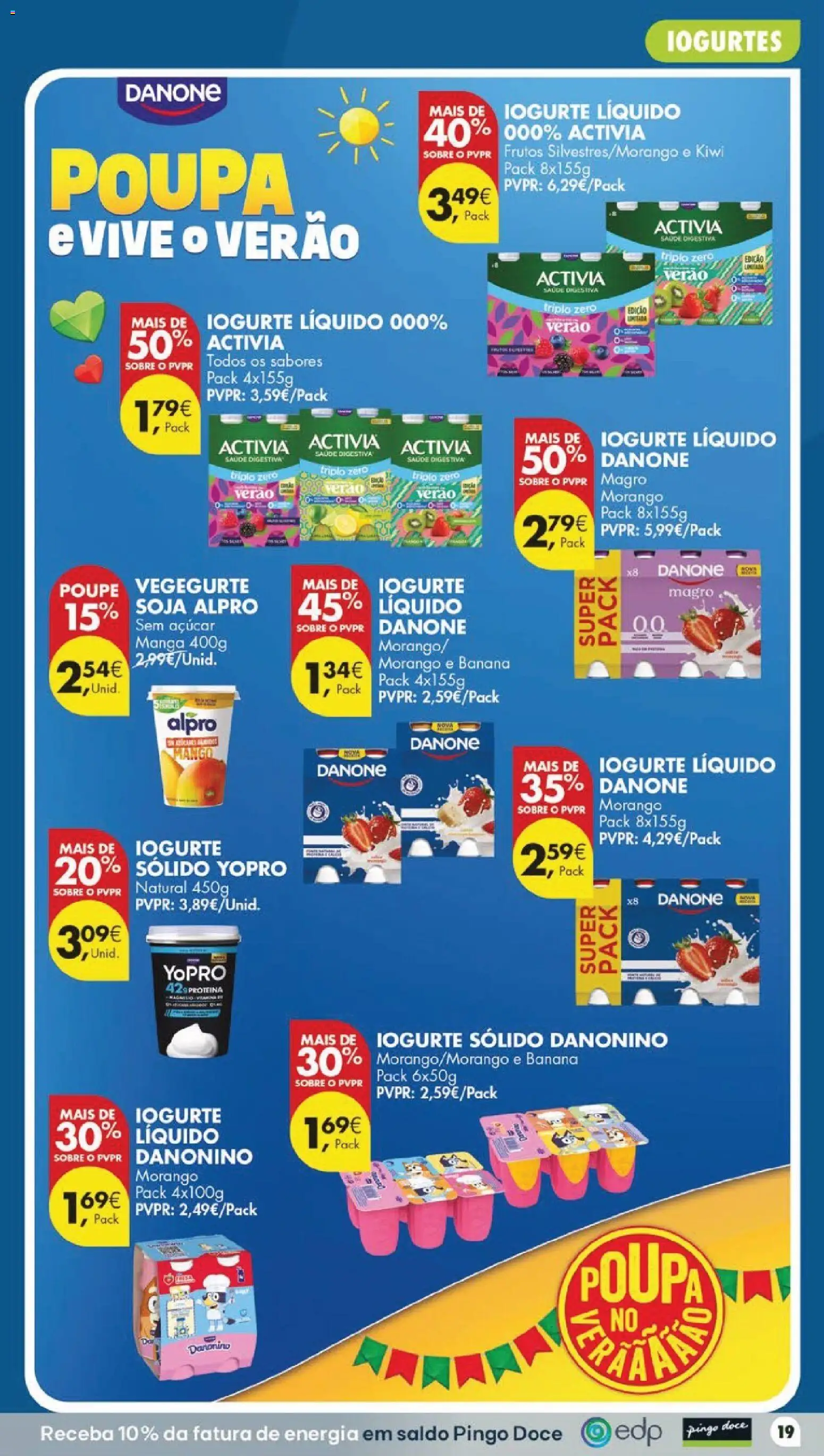 Pingo Doce folheto │ válido de 04/08/2026 | Página: 23 | Produtos: Soja, Iogurte, Iogurte liquido, Proteina