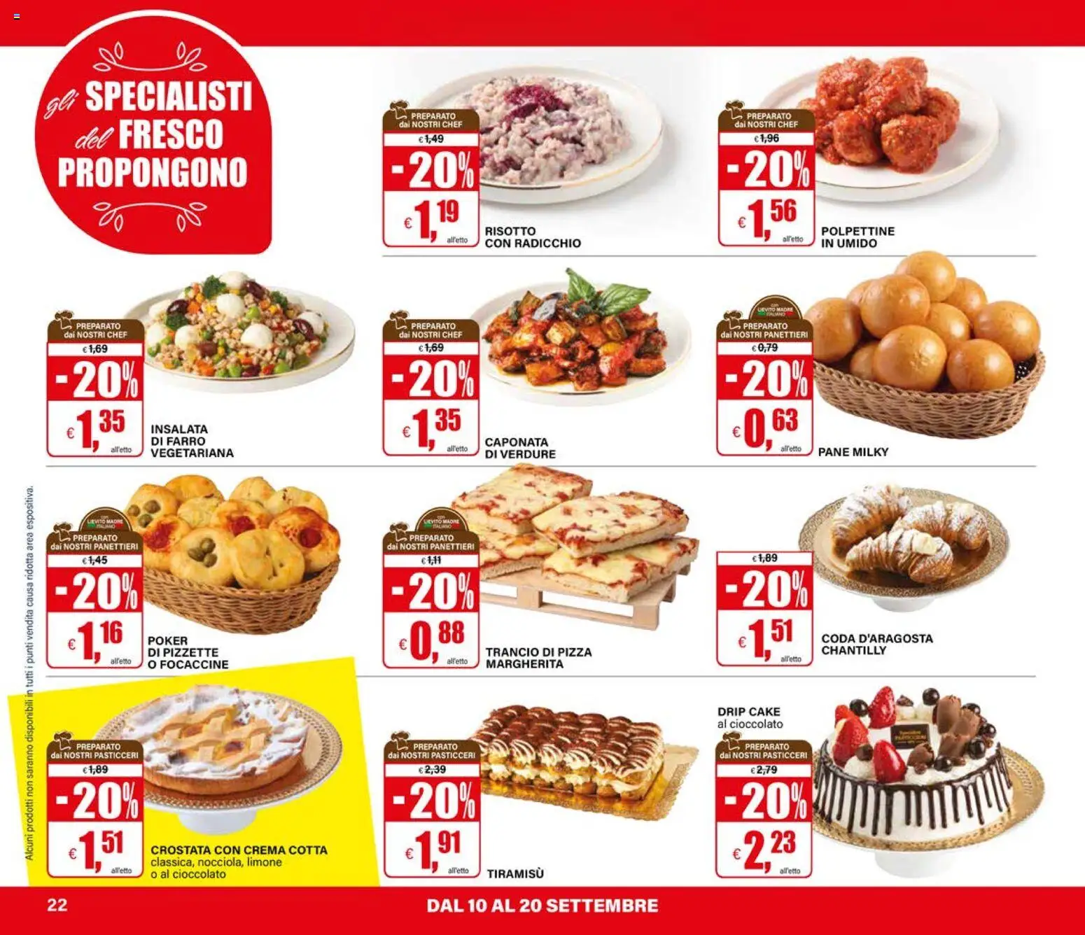 Volantino Il Gigante del 10/09/2026 | Pagina: 22 | Prodotti: Cioccolato, Pizza, Limone, Tiramisù