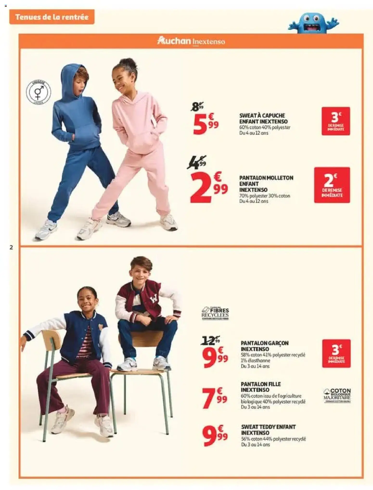 {H1} | Page: 2 | Produits: Pantalon molleton, Coton, Sweat à capuche, Pantalon