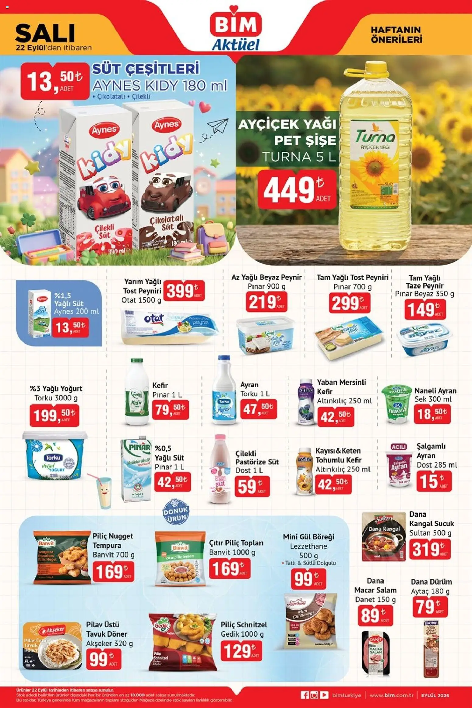 BİM - Katalog Salı - 22 Eylül 2026 tarihinden itibaren geçerlidir | Sayfa: 3