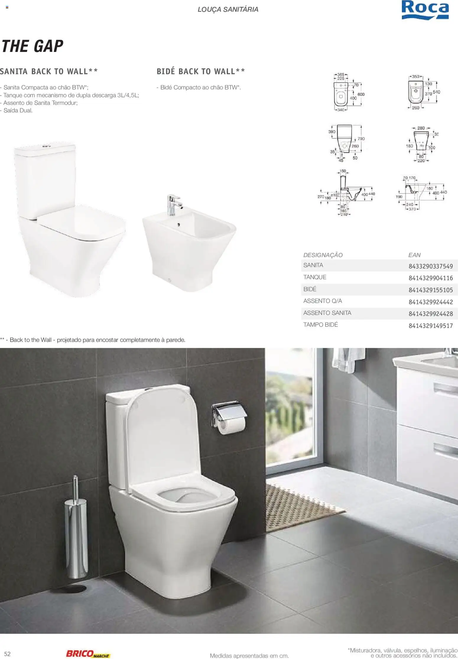 BricoMarché Catálogo de Inspiração Banho │ válido de 15.06.2026 | Página: 52 | Produtos: Tanque, Louça sanitária