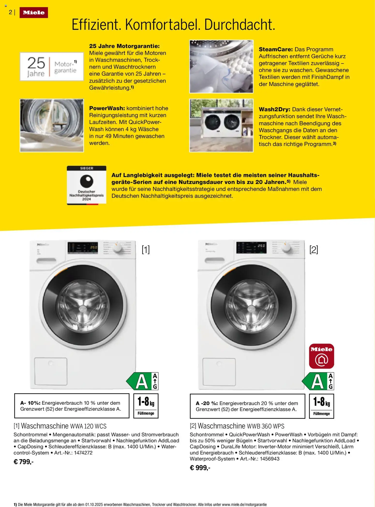Medimax Prospekt Miele – gültig ab 22.10.2026 | Seite: 2 | Produkte: Miele, Trockner, Waschmaschine, Wasser