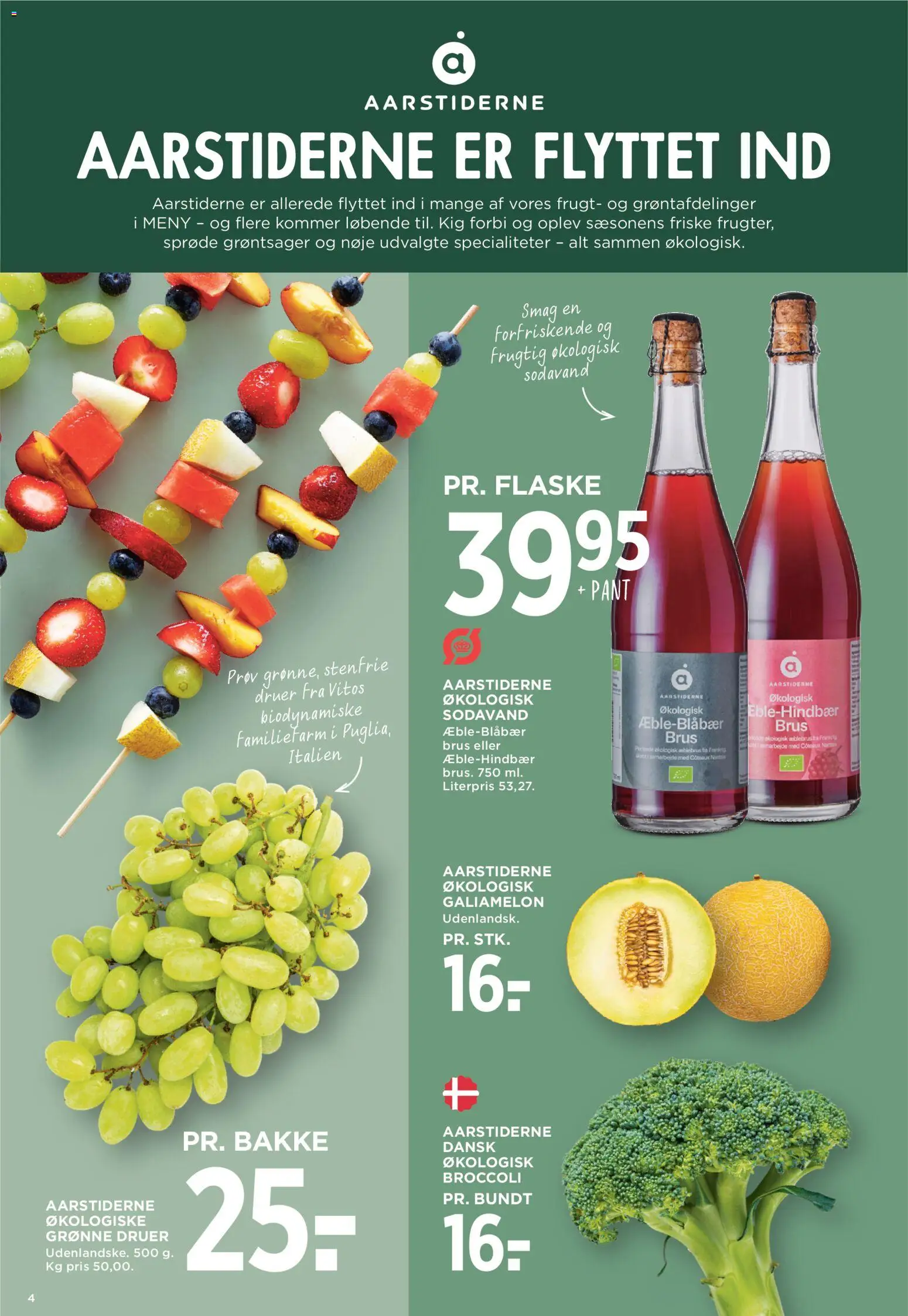Meny tilbudsavis – gyldig fra 24/07/2026 | Side: 4 | Produkter: Broccoli, Sodavand, Galiamelon