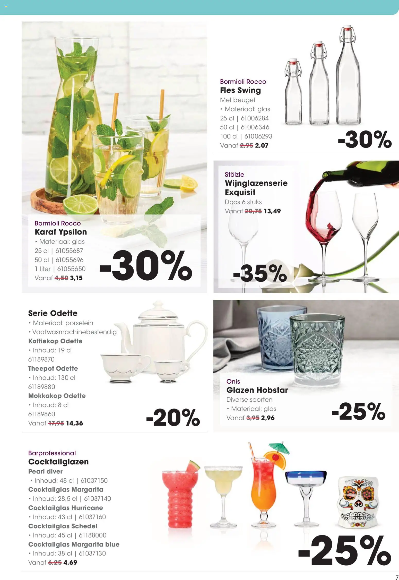 {H1} | Pagina: 7 | Producten: Fles, Glas