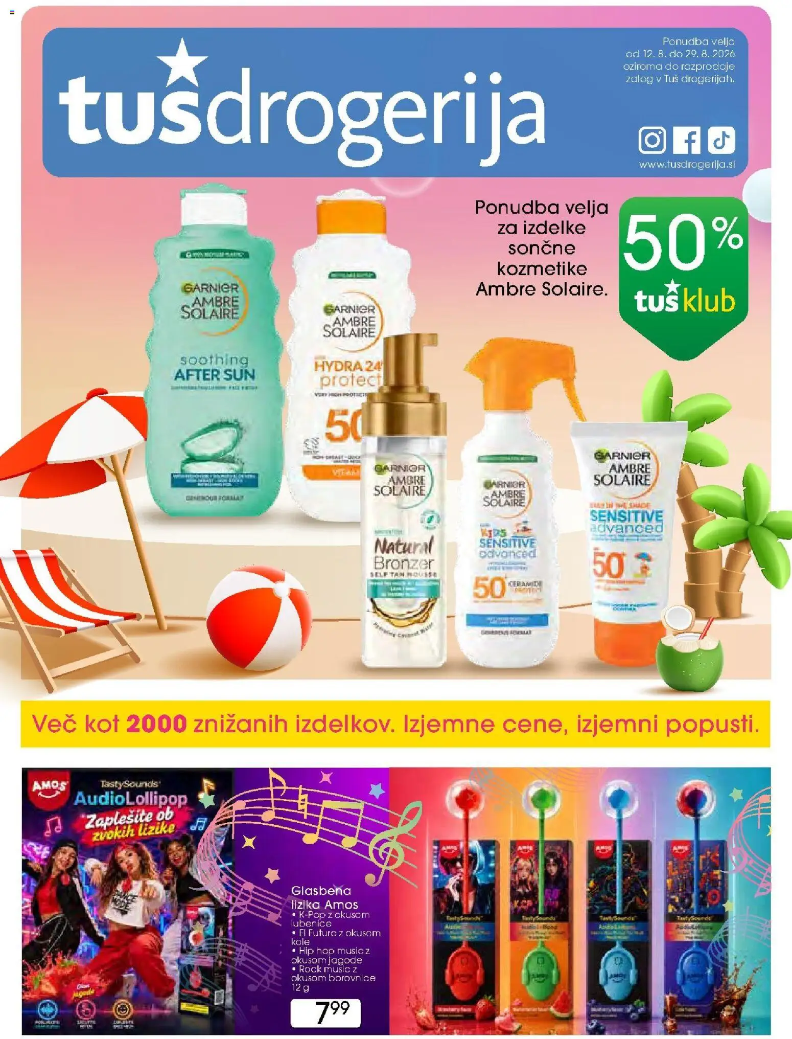 Novi Tuš drogerija katalog ponudbe – veljaven od 12.08.2026 | Stran: 1 | Izdelki: Bronzer, Borovnice, Jagode