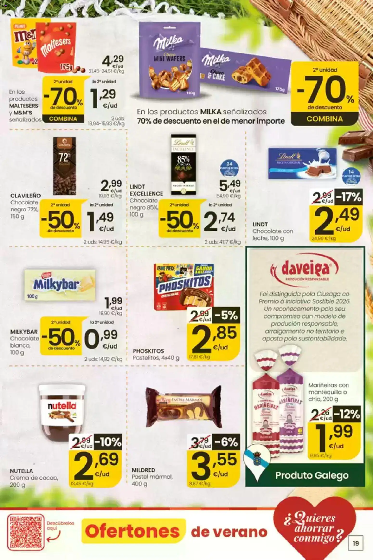 Eroski folleto │ válido desde el 30/07/2026 | Página: 19 | Productos: Chocolate, Κεραία, Crema, Συσκευή ροής