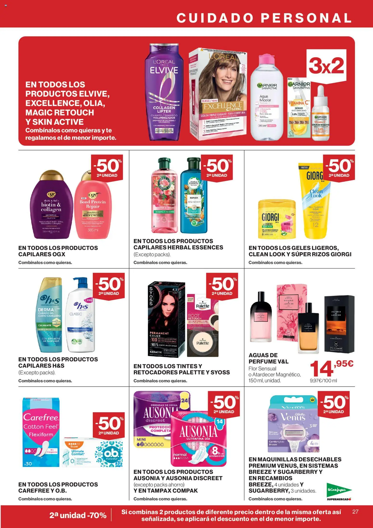 El Corte Inglés ofertas │ válido desde el 10/09/2026 | Página: 27 | Productos: Perfume, Fragancia, Champú, Té