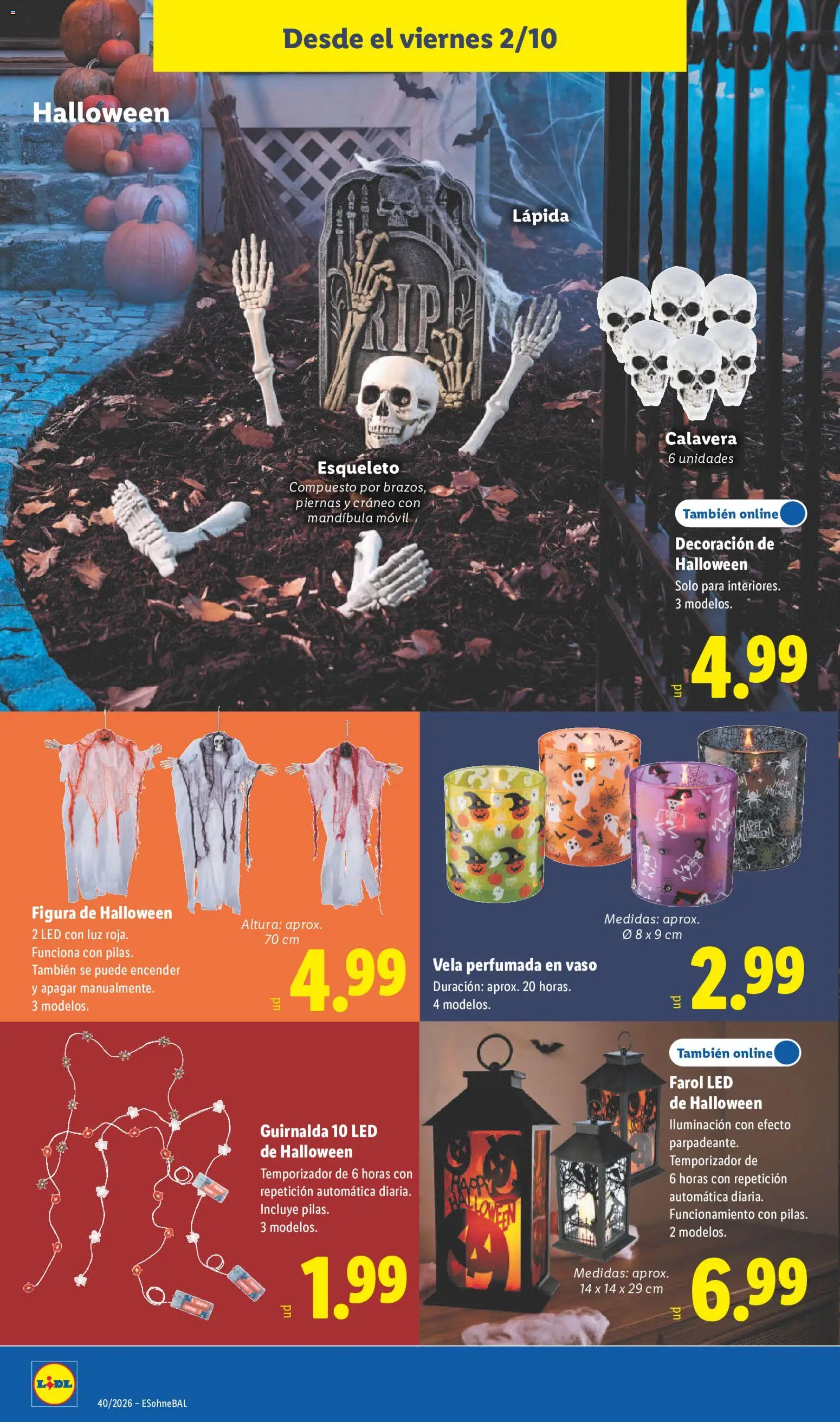 Lidl folleto de bazar │ válido desde el 28/09/2026 | Página: 28 | Productos: Móvil, Vela, Iluminación, Decoración
