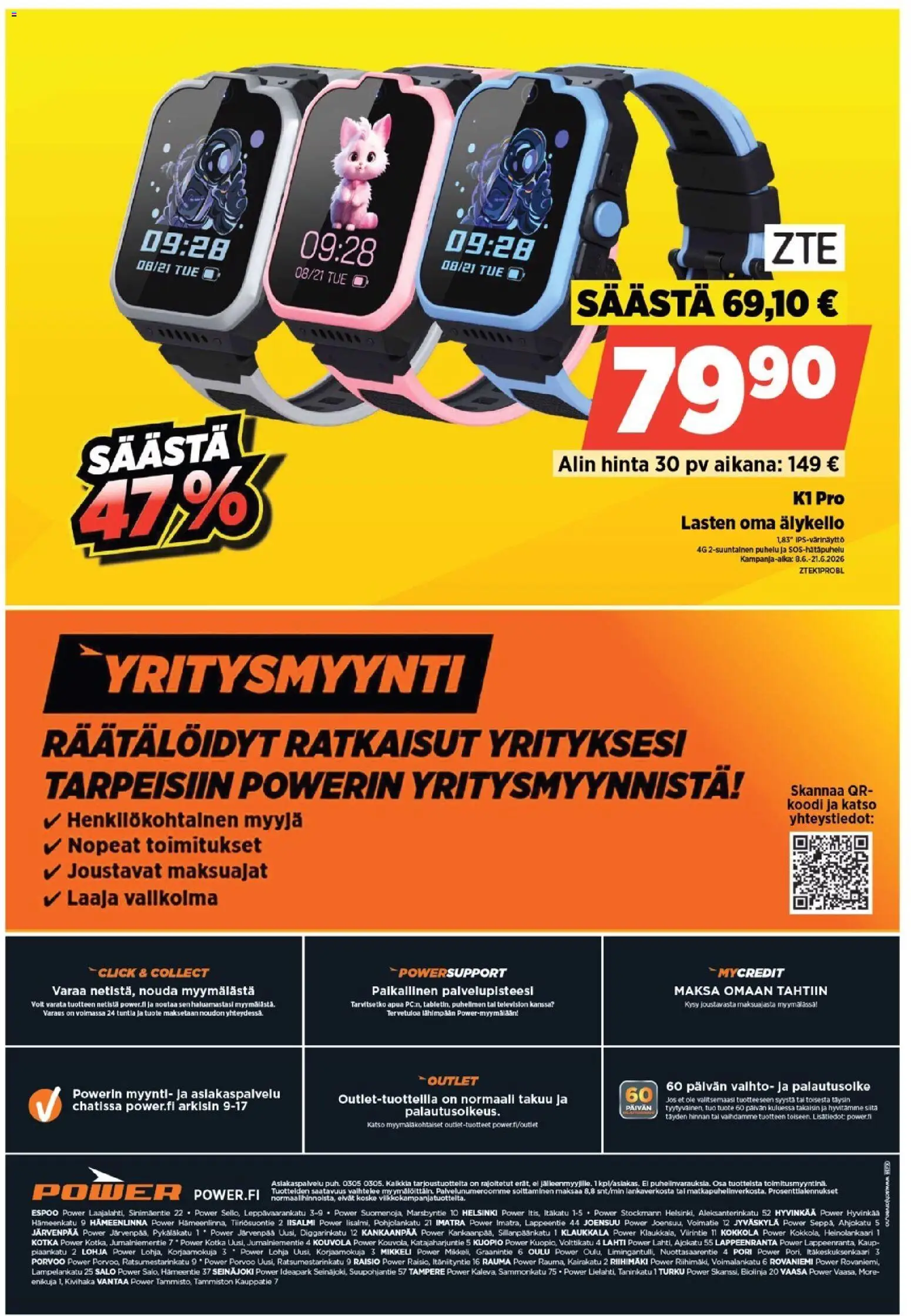 Power tarjoukset – voimassa 08.06.2026 alkaen | Sivu: 32 | Tuotteet: Älykello