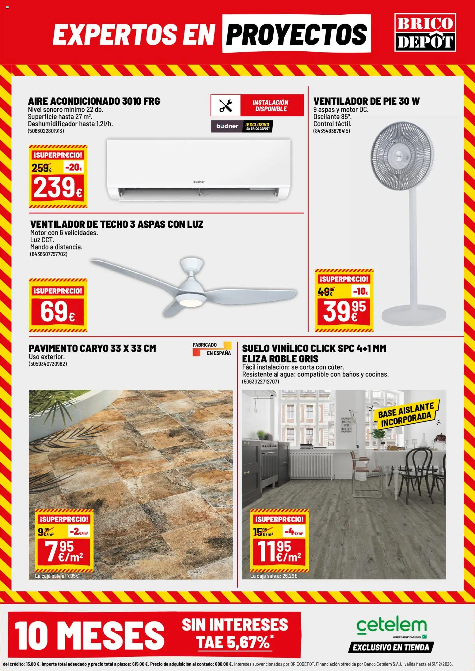 Brico Depôt folleto │ válido desde el 31/07/2026 | Página: 3 | Productos: Cúter, Ventilador, Ventilador de pie, Caja
