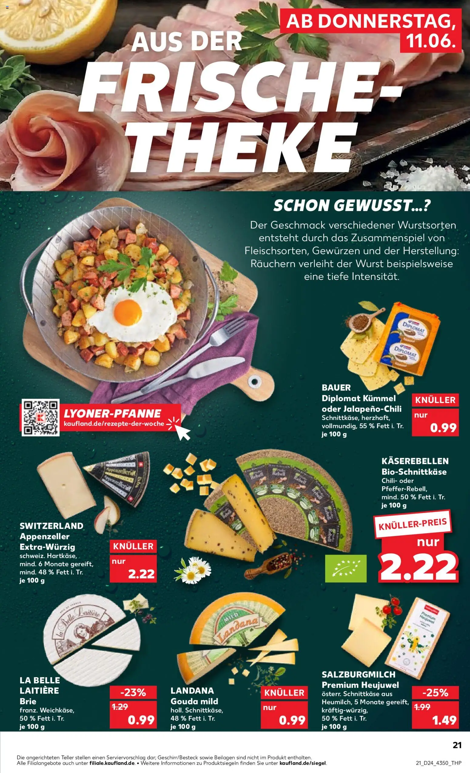 Kaufland Prospekt Frankfurt (Oder) – gültig ab 11.06.2026 | Seite: 21 | Produkte: Theke, Gouda, Wurst, Chili