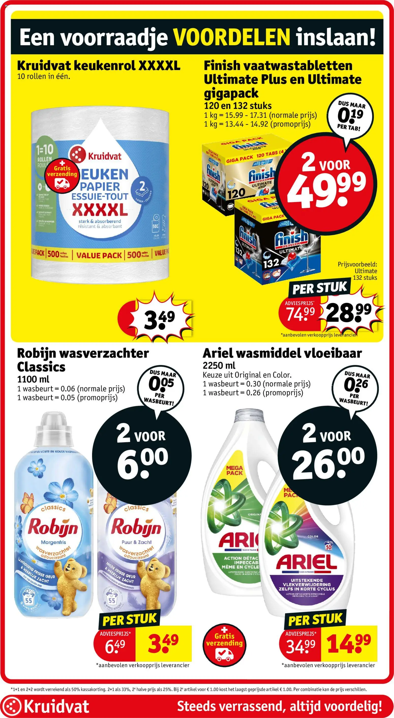 {H1} | Pagina: 28 | Producten: Vaatwastabletten, Geur, Wasverzachter, Kan