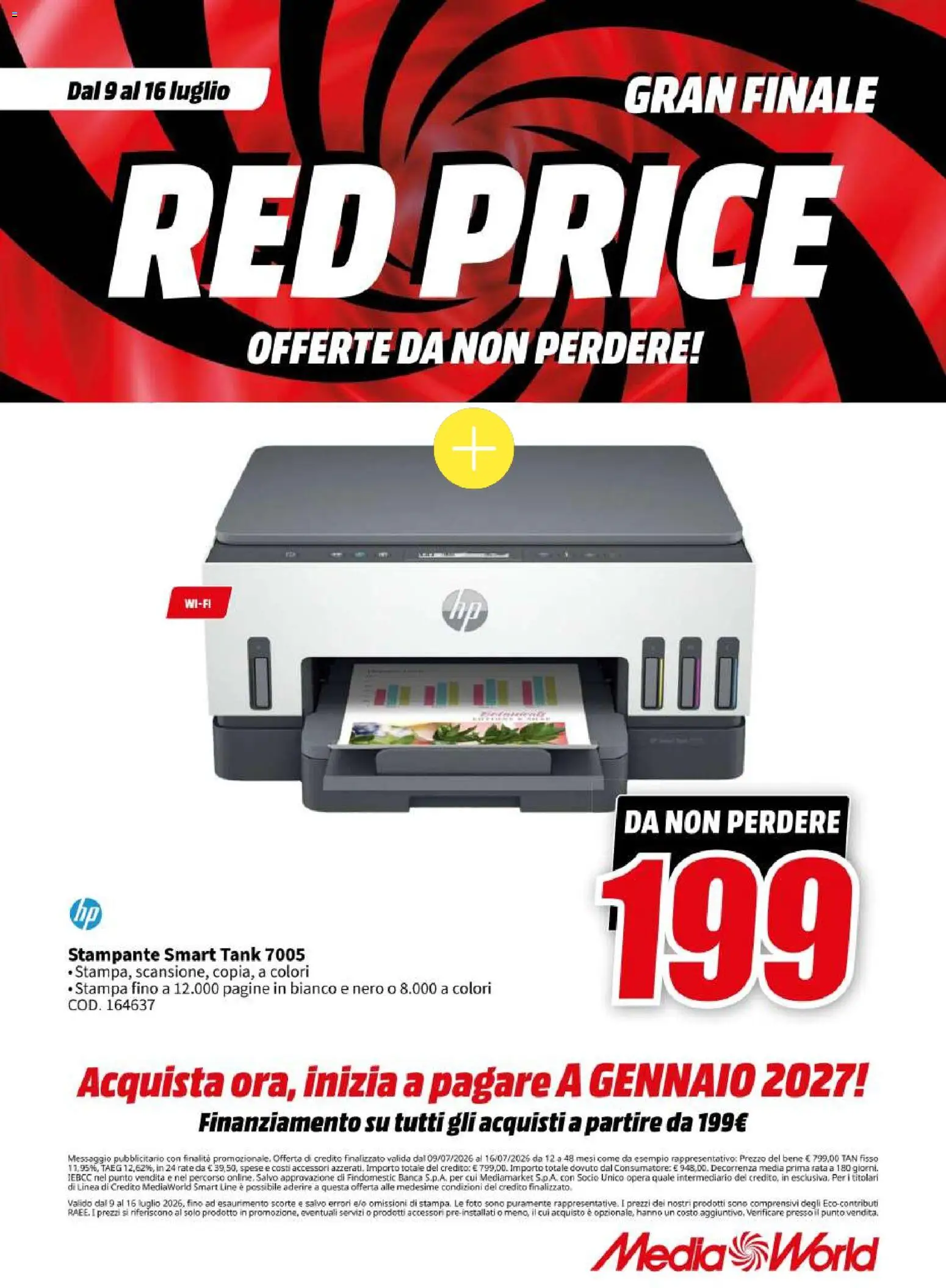 Volantino Media World del 09/07/2026 | Pagina: 17 | Prodotti: Stampante, Stampa