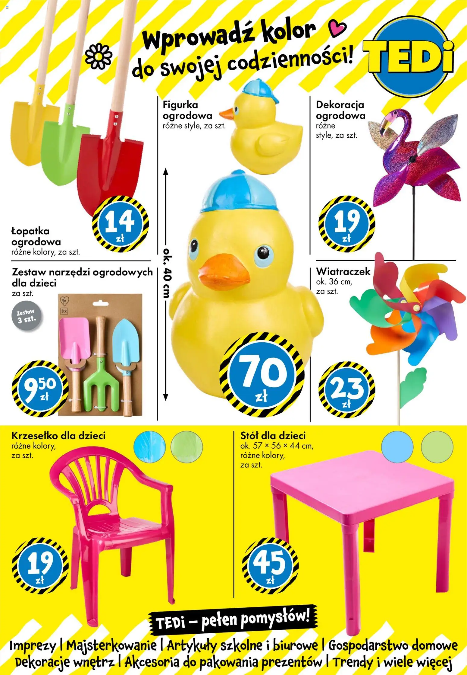 TEDi gazetka od 06.03.2026 | Strona: 31 | Produkty: Zestaw narzędzi, Stół, Artykuły szkolne