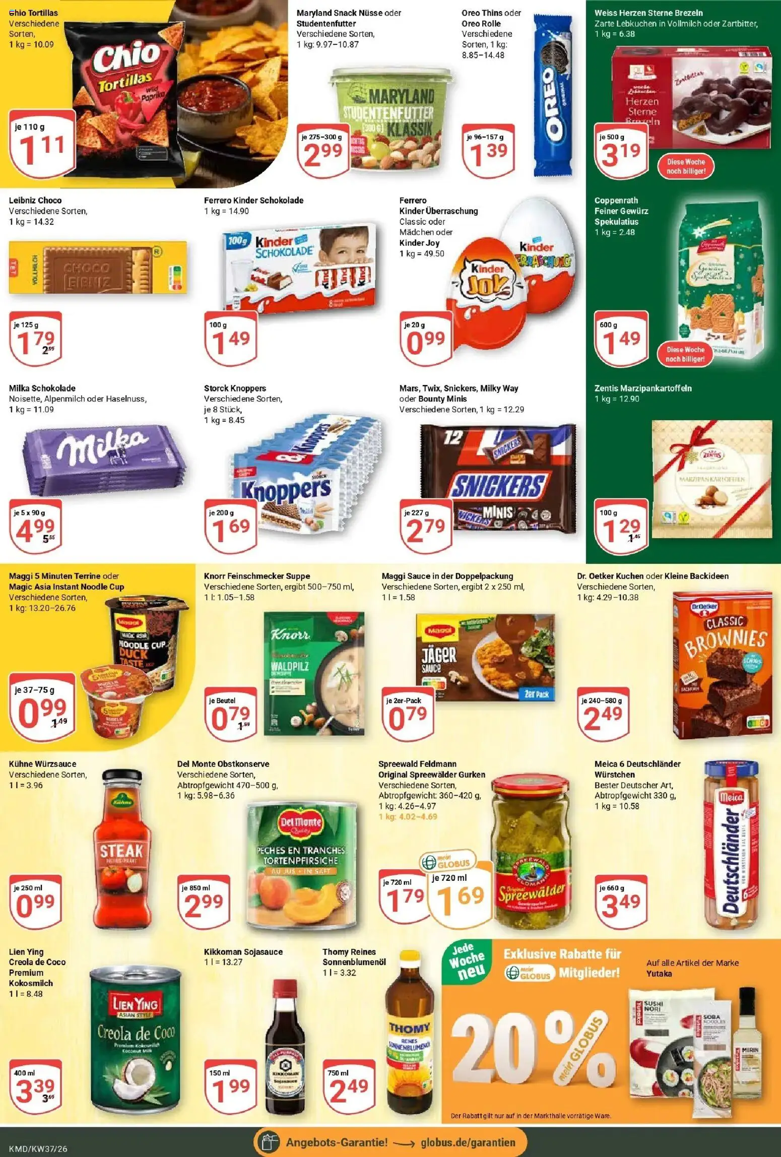 Globus Prospekt Köln – gültig ab 07.09.2026 | Seite: 17 | Produkte: Tortillas, Schokolade, Milka schokolade, Maggi 5 minuten terrine