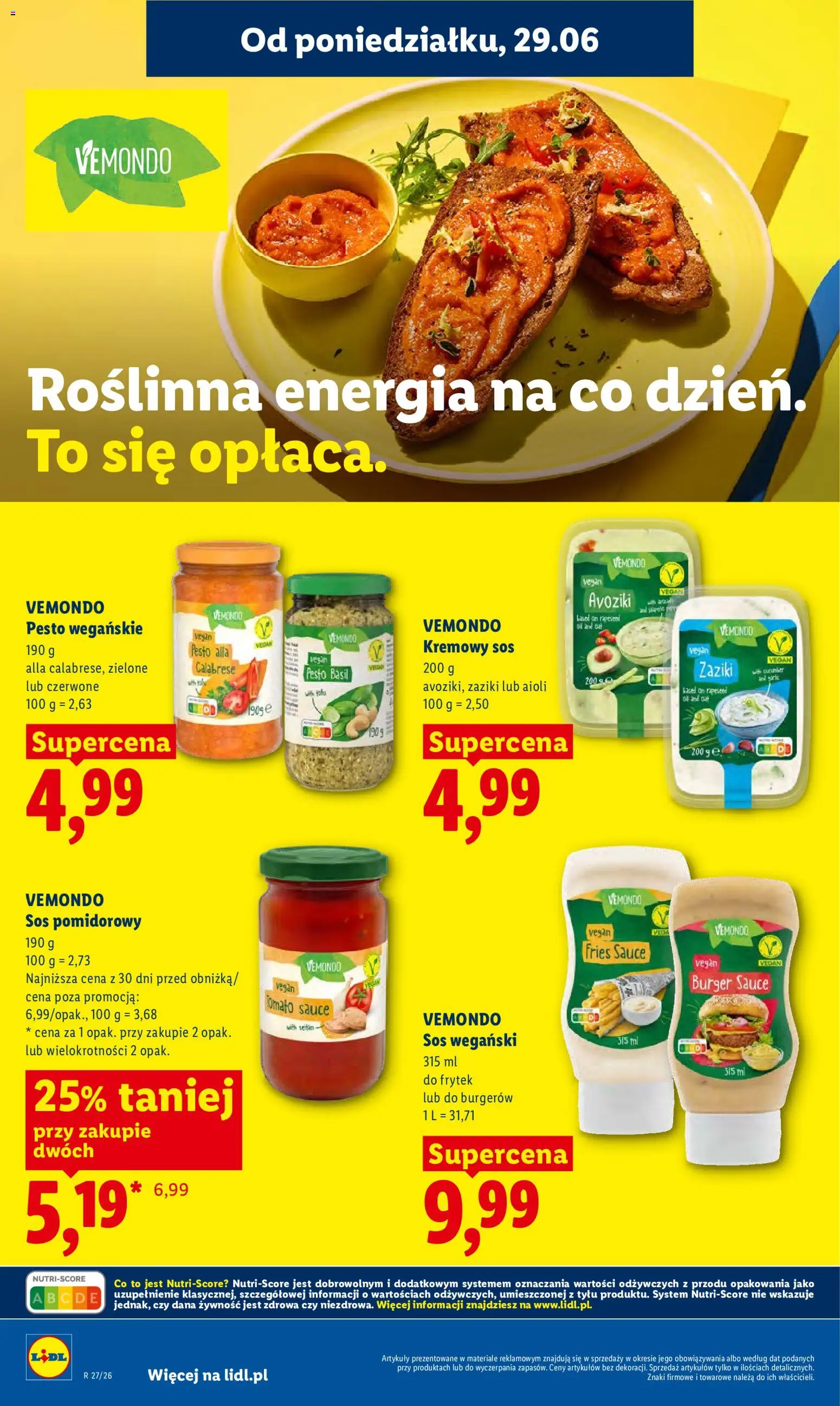 Lidl Polsko leták od 29.06.2026 | Strana: 52 | Produkty: Vegan, Burger, Pesto