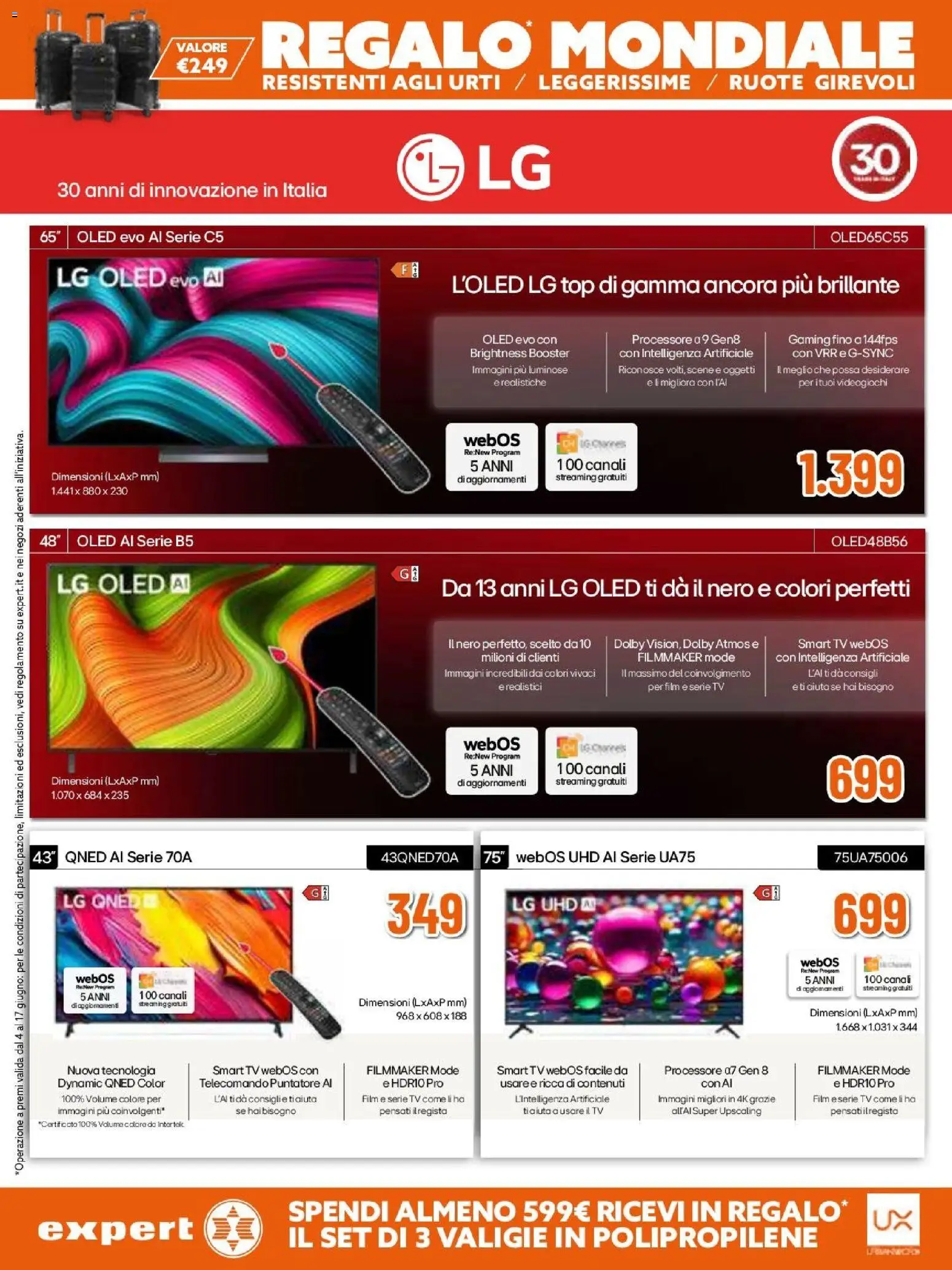 Volantino Expert del 04.06.2026 | Pagina: 8 | Prodotti: Telecomando, smart TV, Top, TV