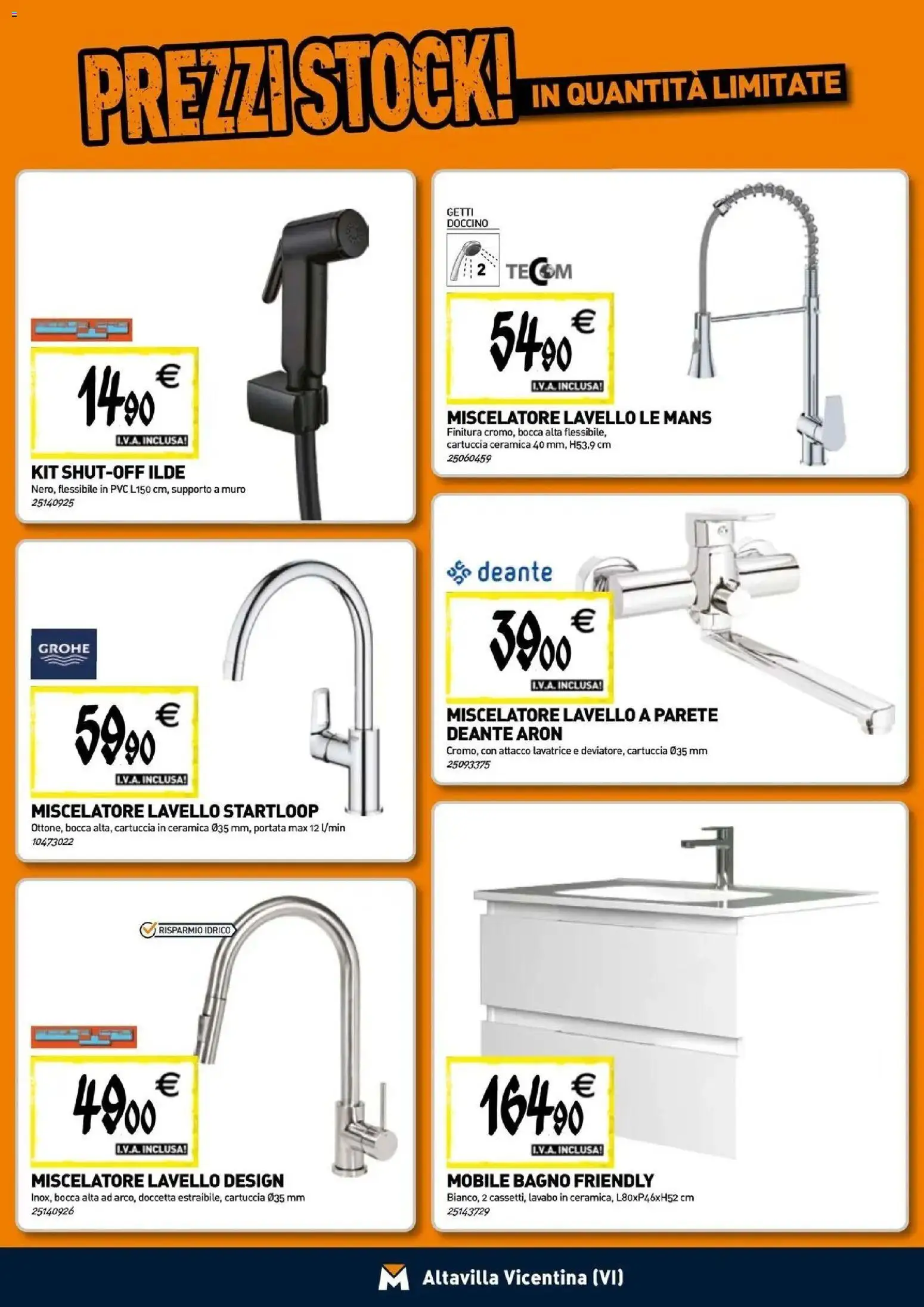Nuovo TECNOMAT - Straordinari prezzi stock! dal 24/09/2026 > offerte anteprima 🛍️ | Pagina: 5 | Prodotti: Mobile, Lavatrice, Miscelatore, Bagno