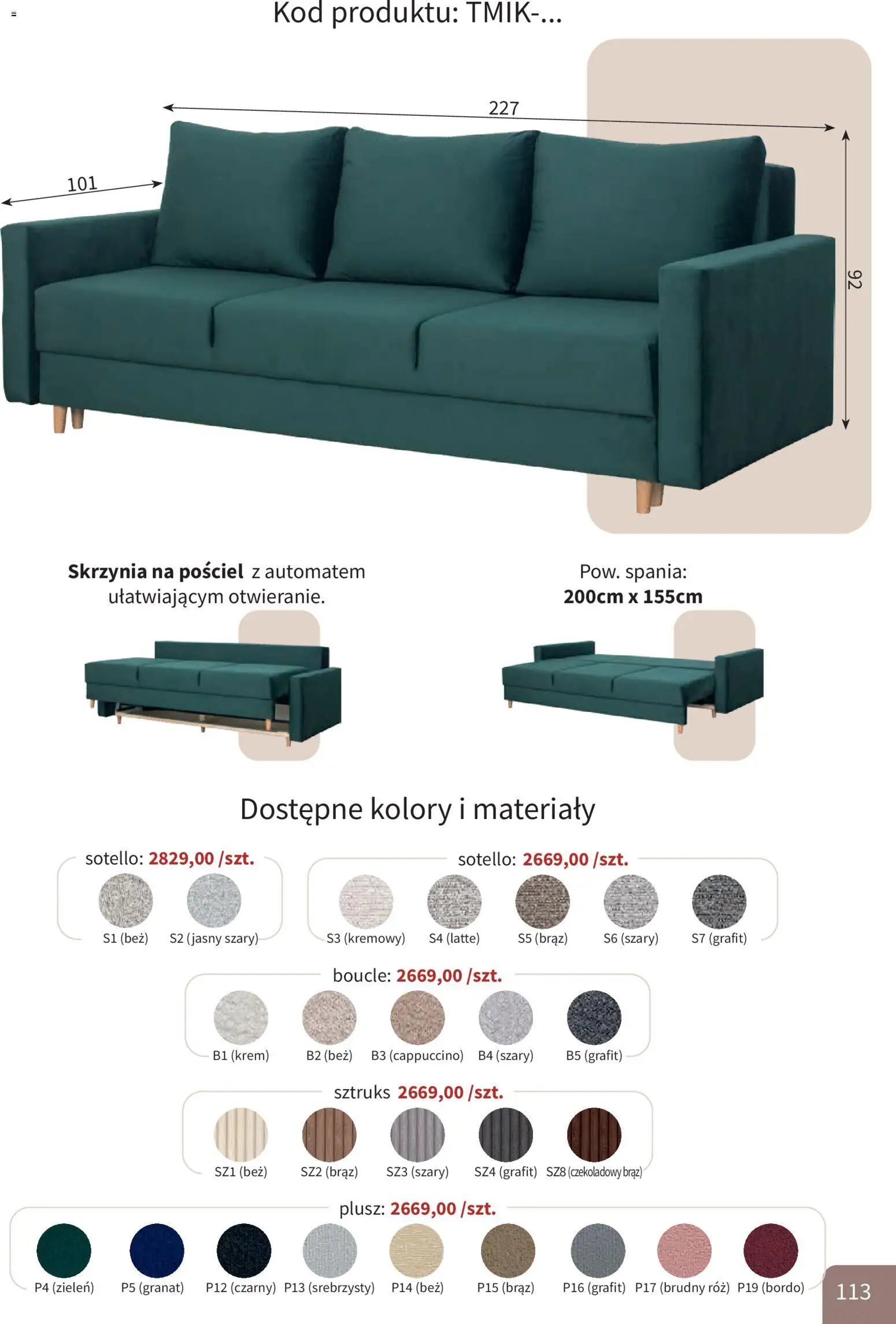 Bodzio Katalog od 01.10.2026 | Strona: 113 | Produkty: Pościel, Cappuccino, Róż, Krem